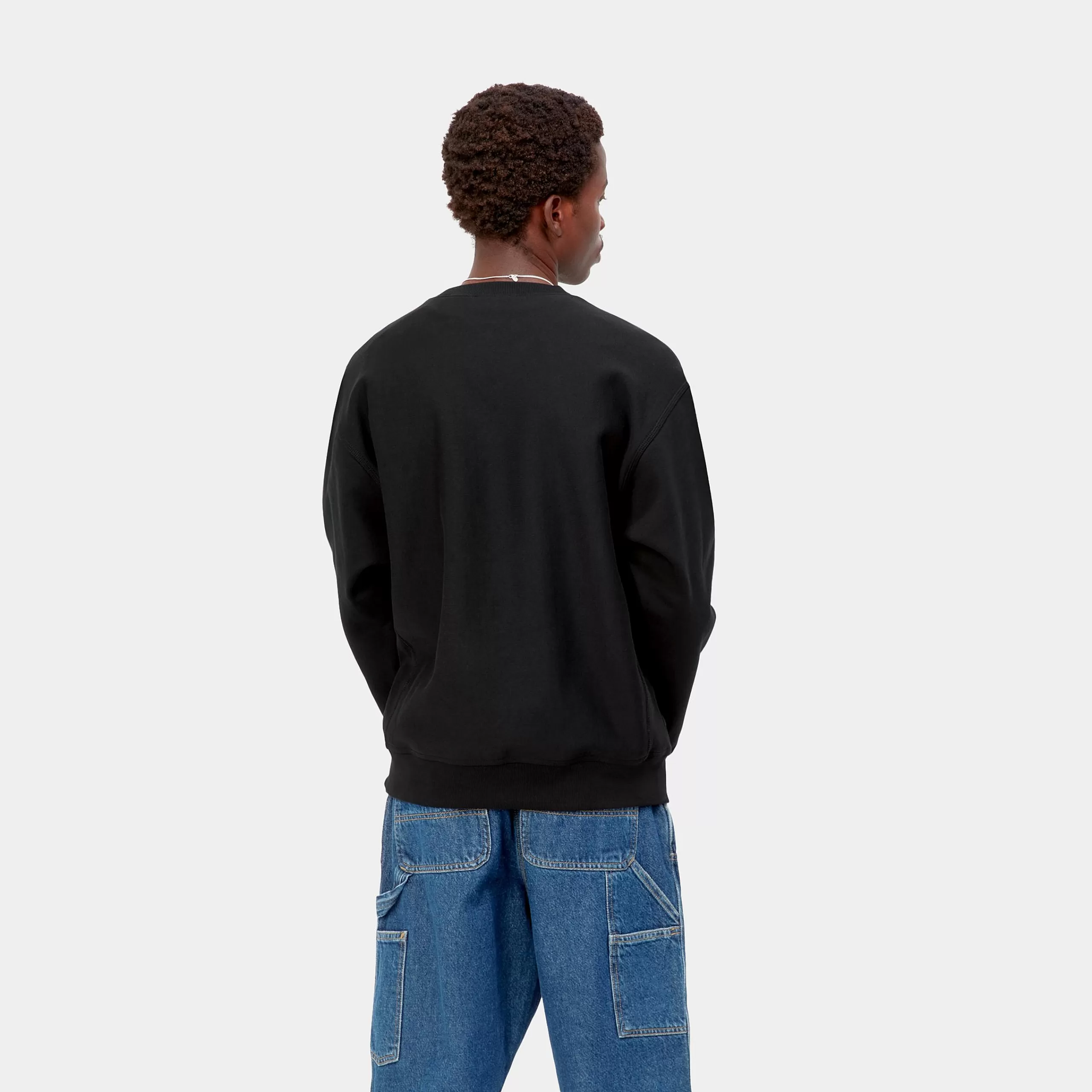 Sale Carhartt WIP American Script Sweatshirt Black