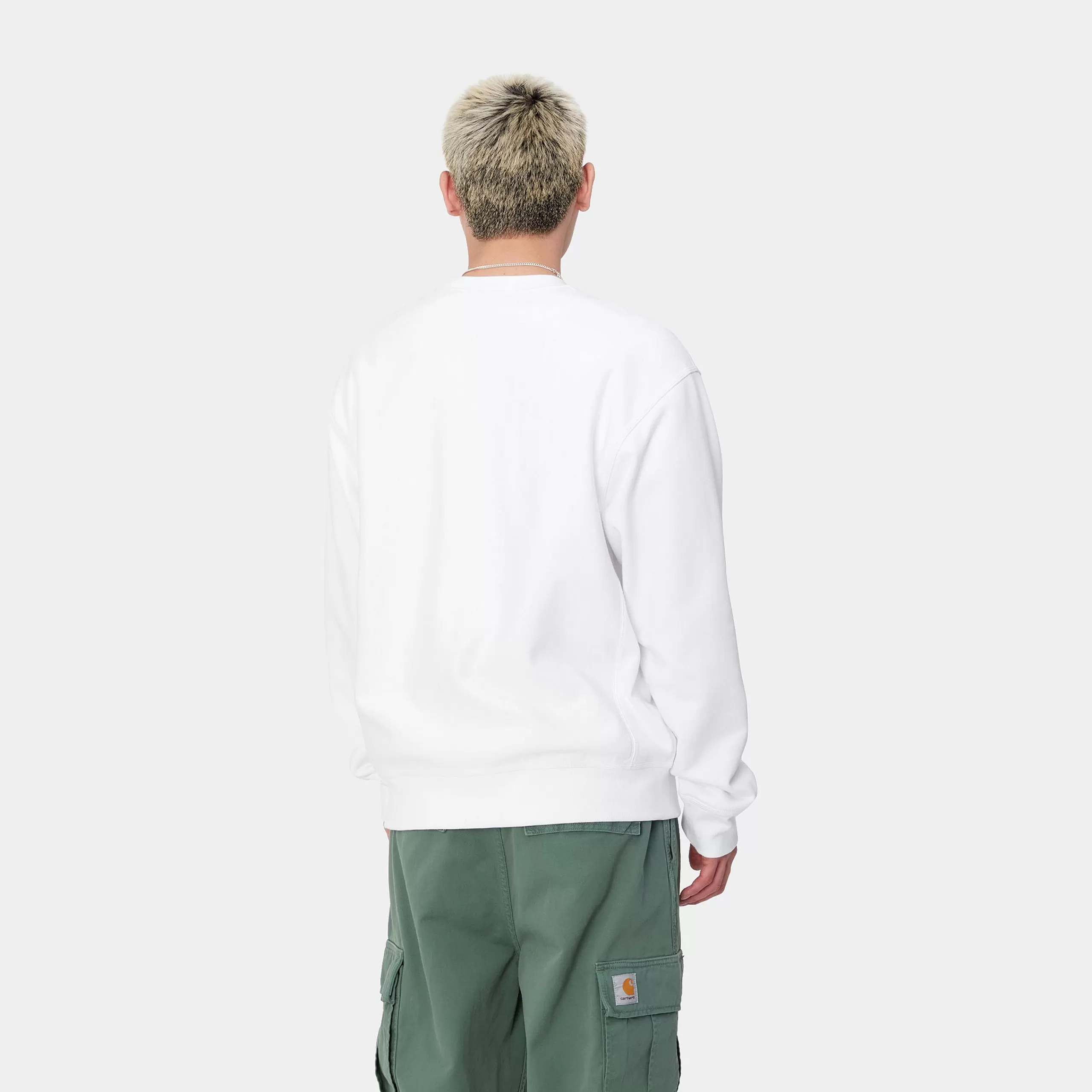New Carhartt WIP American Script Sweatshirt White