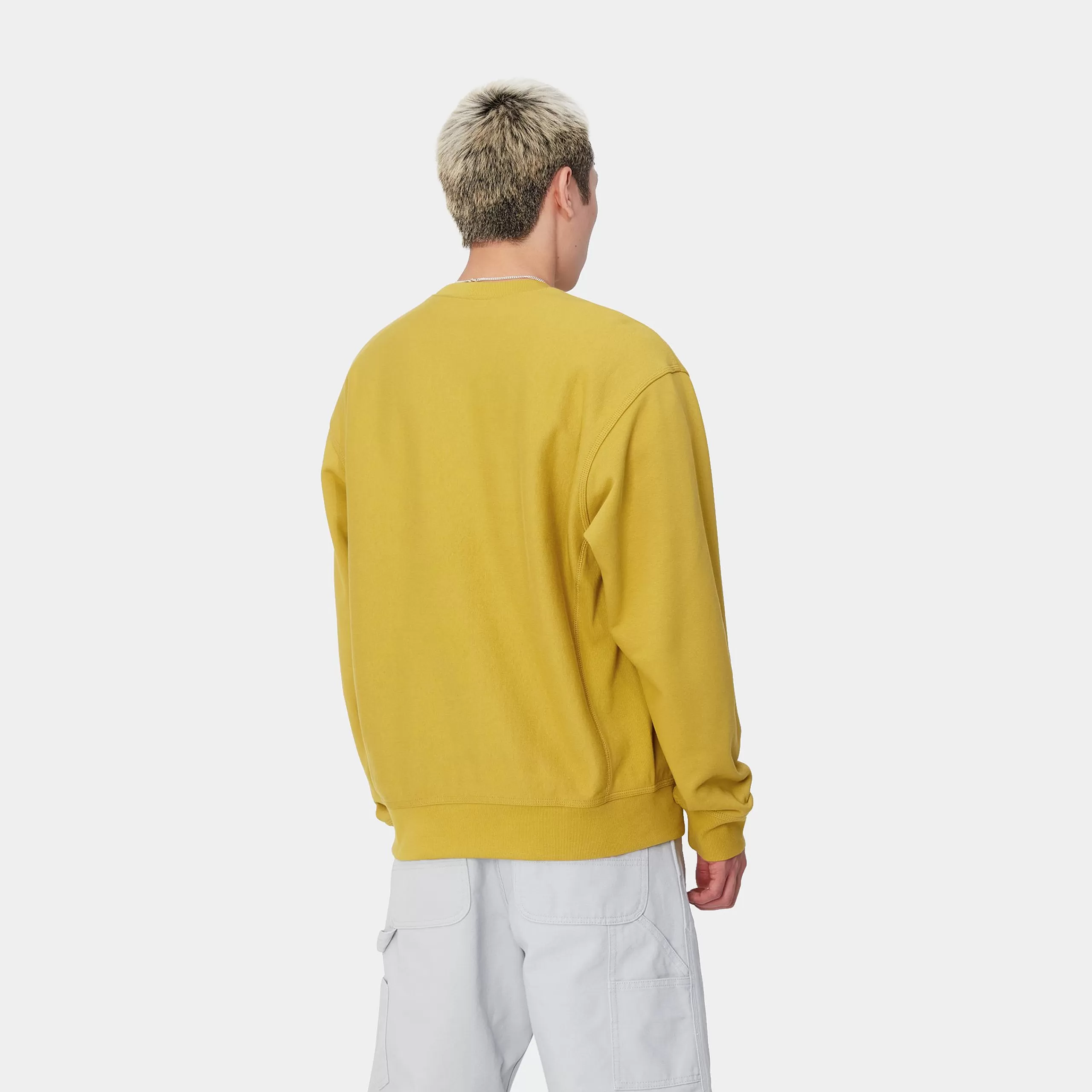 Fashion Carhartt WIP American Script Sweatshirt Golden Olive
