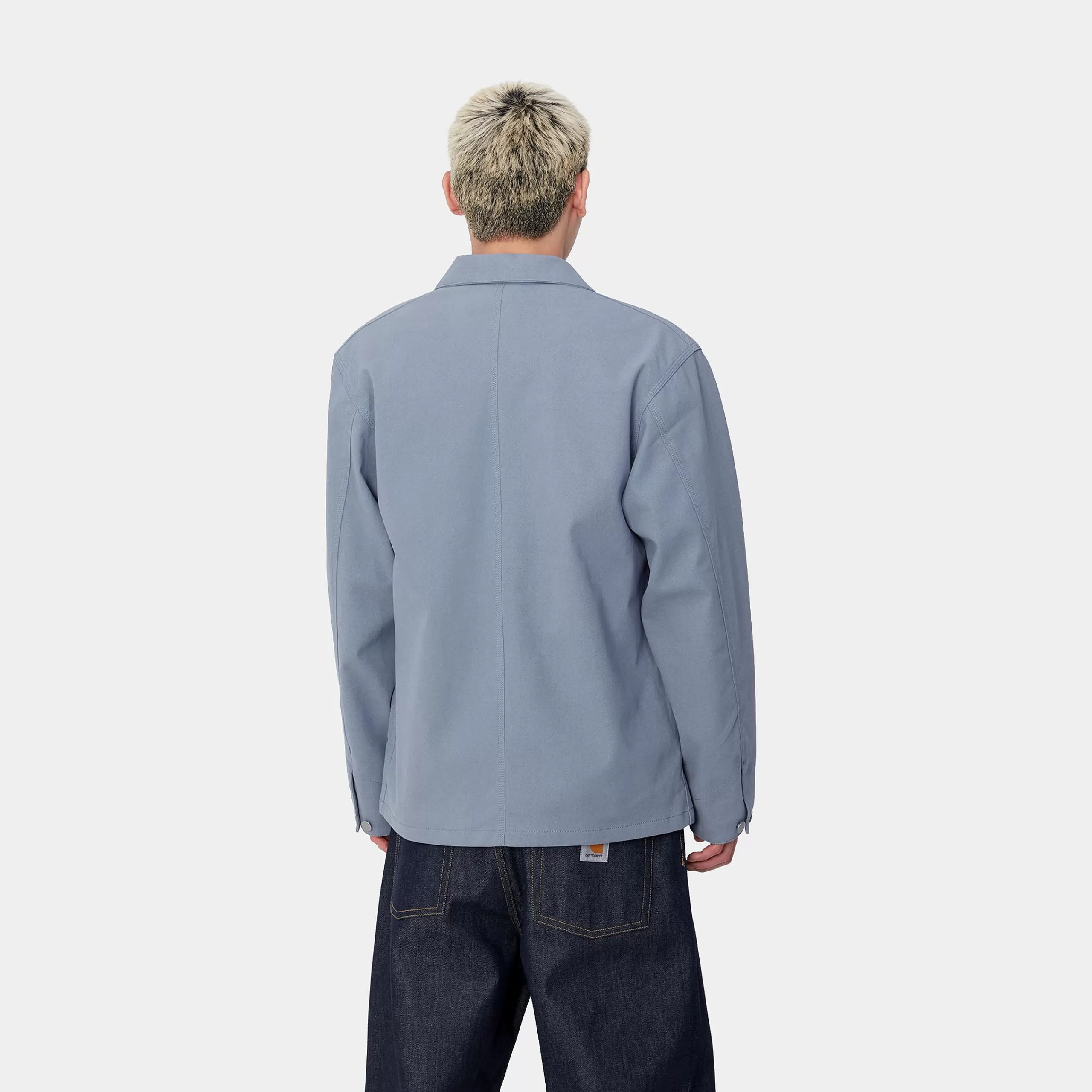 New Carhartt WIP Artificial Suede Michigan Coat Dove Grey