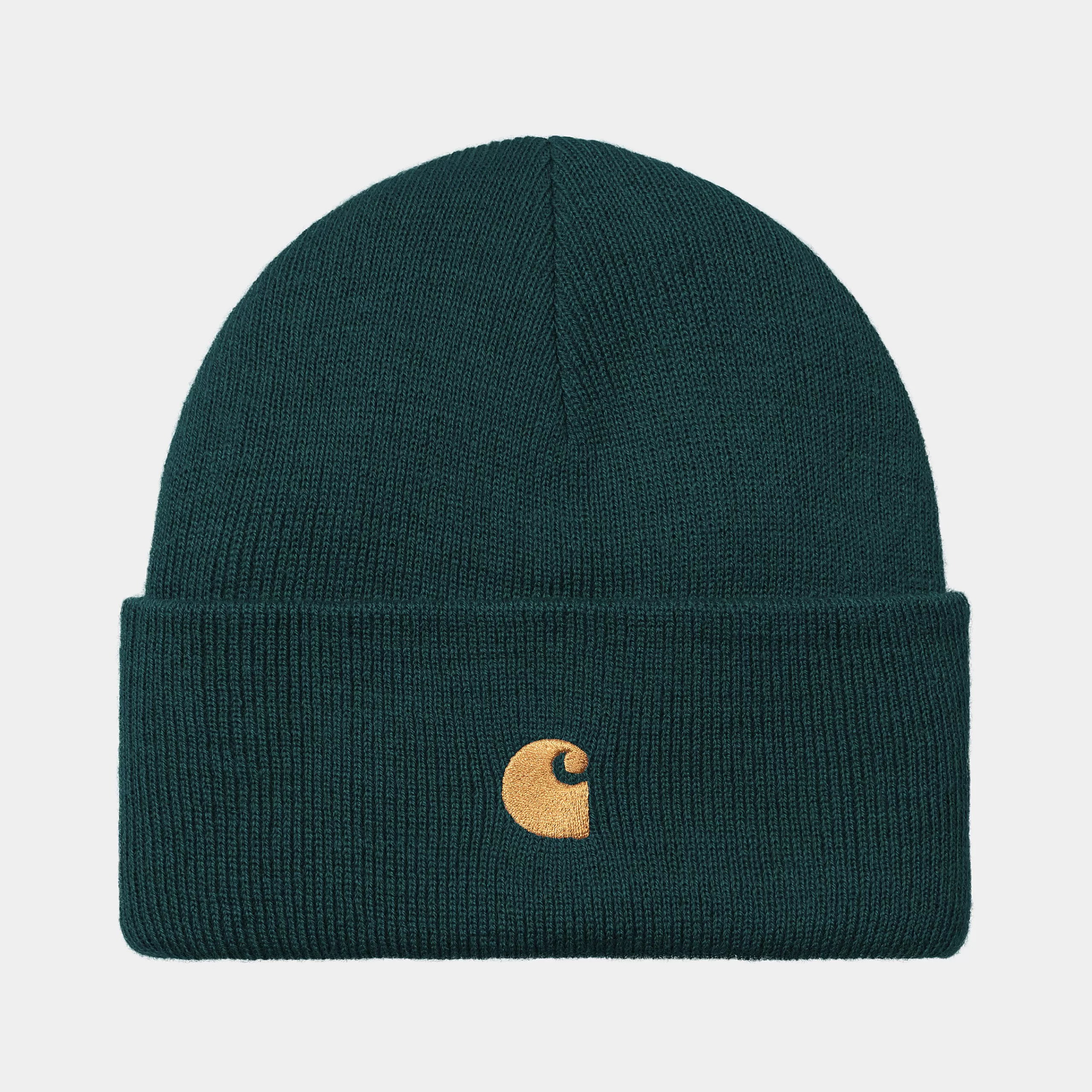 Clearance Carhartt WIP Chase Beanie Duck Blue / Gold