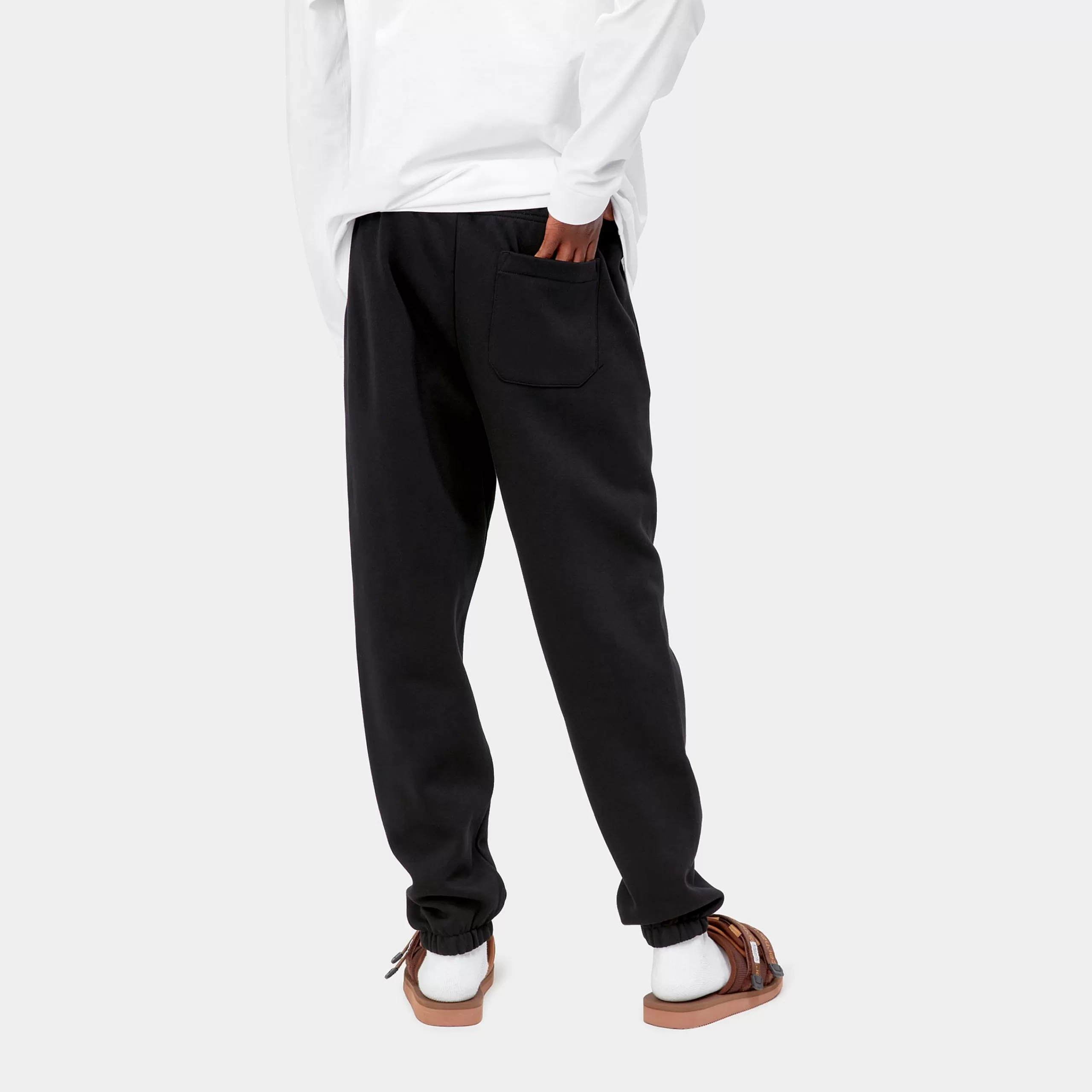 Fashion Carhartt WIP Chase Sweat Pant Black / Gold
