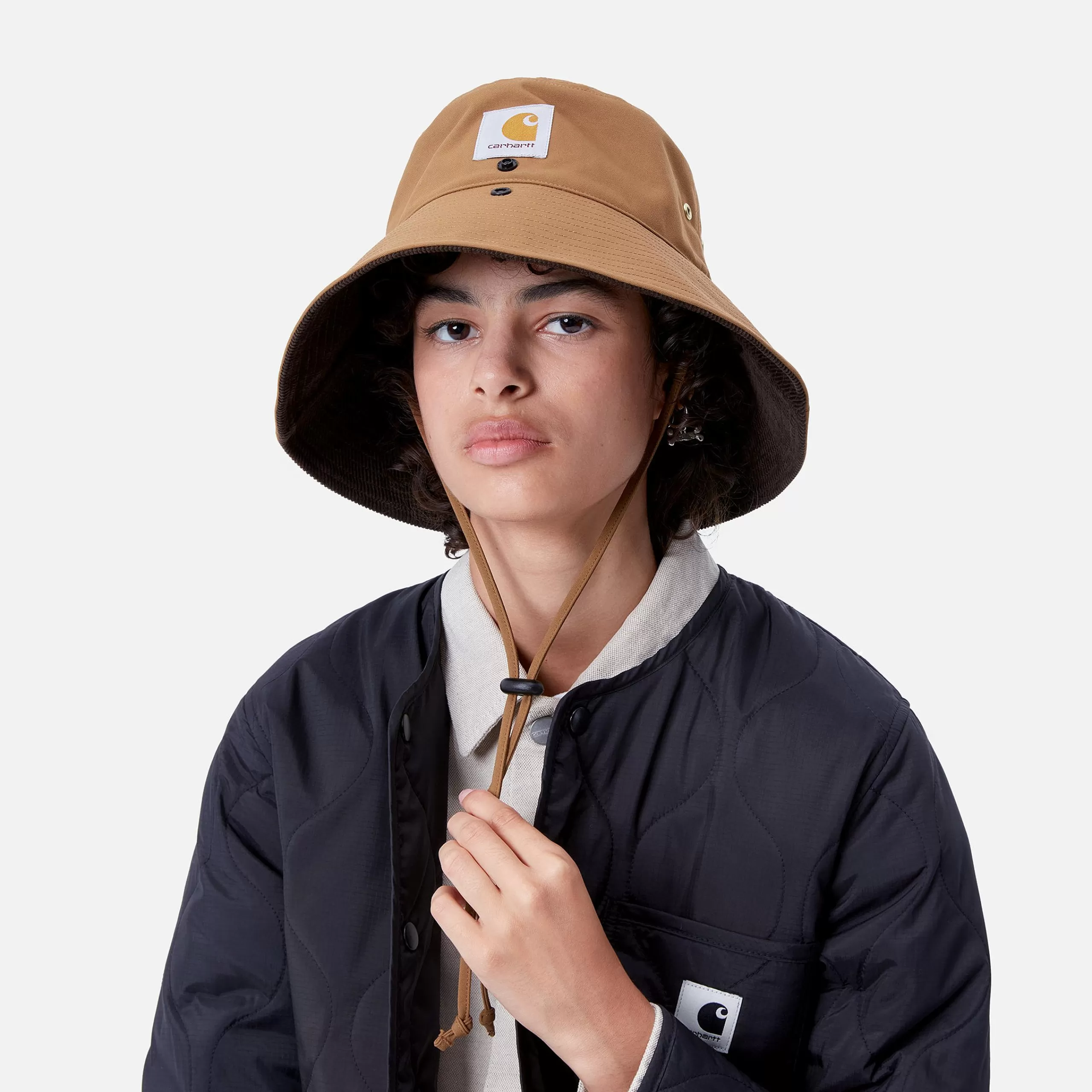 Sale Carhartt WIP Clarton Bucket Hat Hamilton Brown / Tobacco