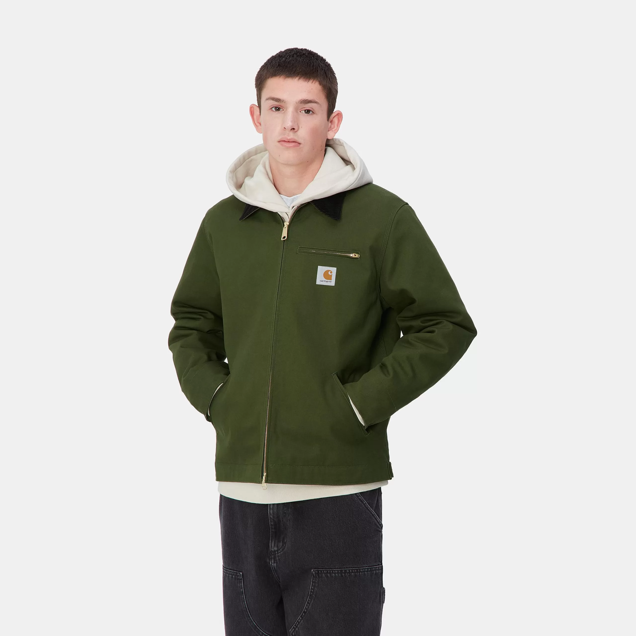 Shop Carhartt WIP Detroit Jacket (Winter) Tarragon / Black