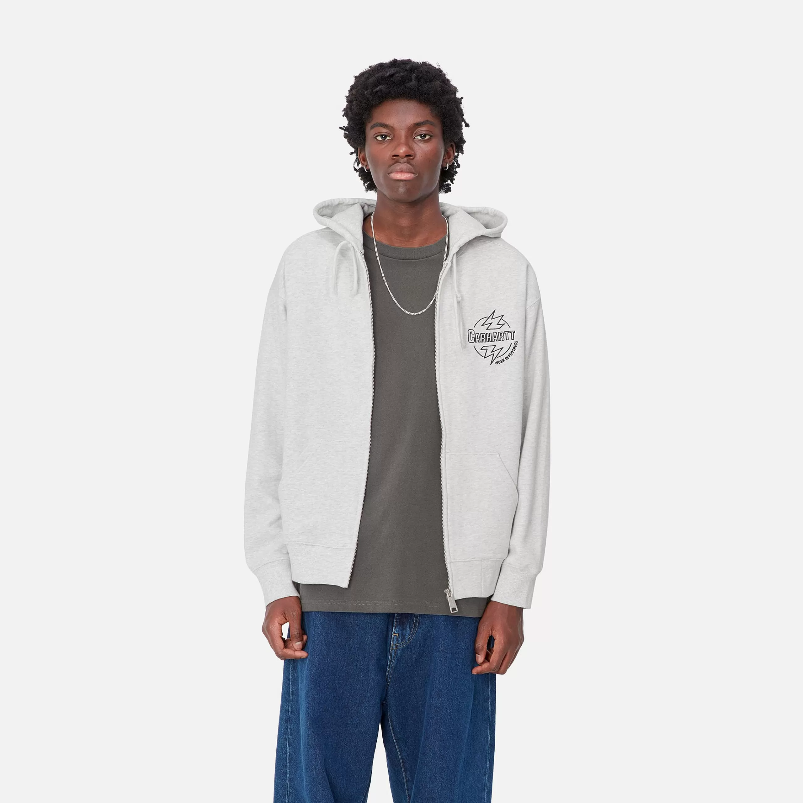 Flash Sale Carhartt WIP Hooded Ablaze Jacket Ash Heather / Black