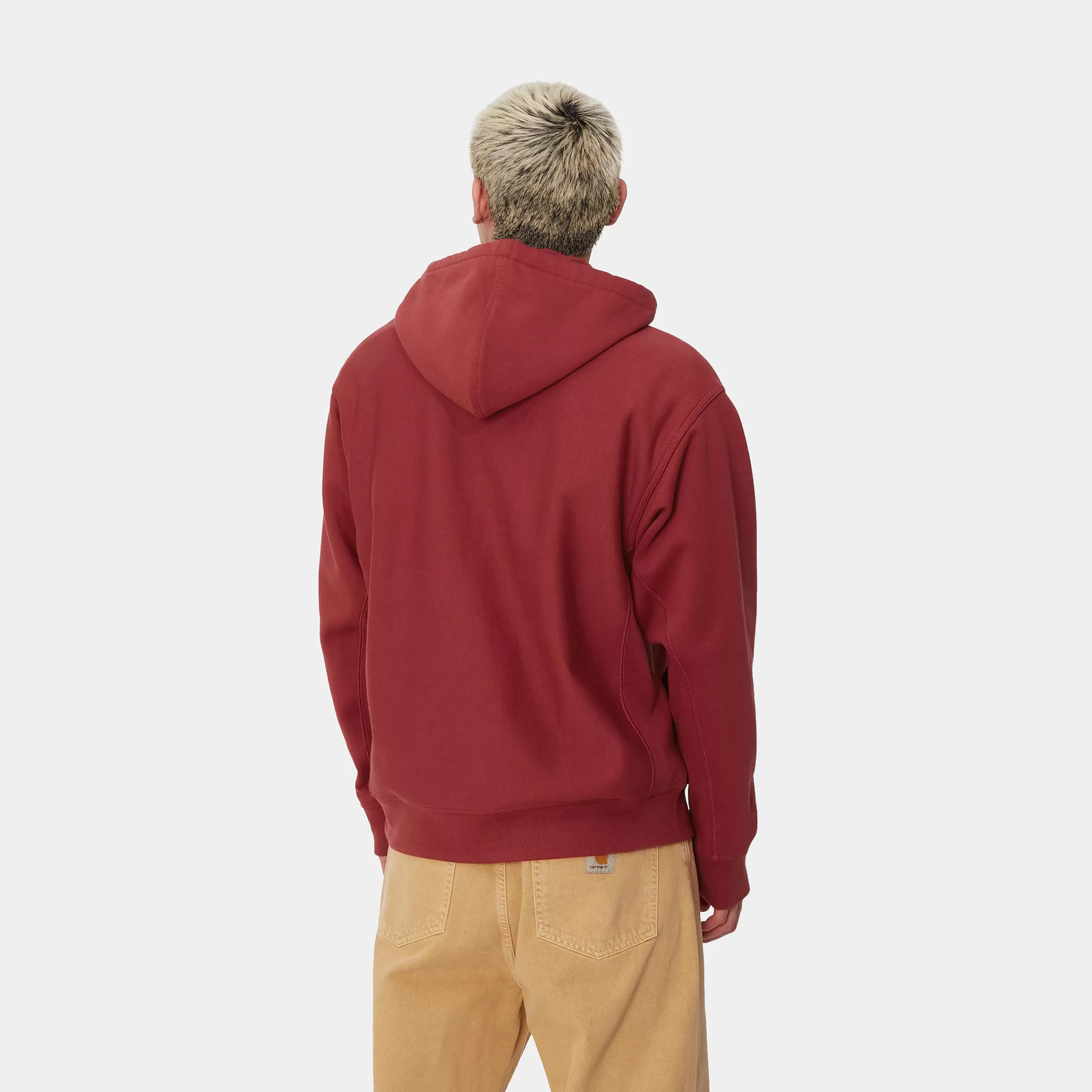 Discount Carhartt WIP Hooded American Script Sweatshirt Tuscany
