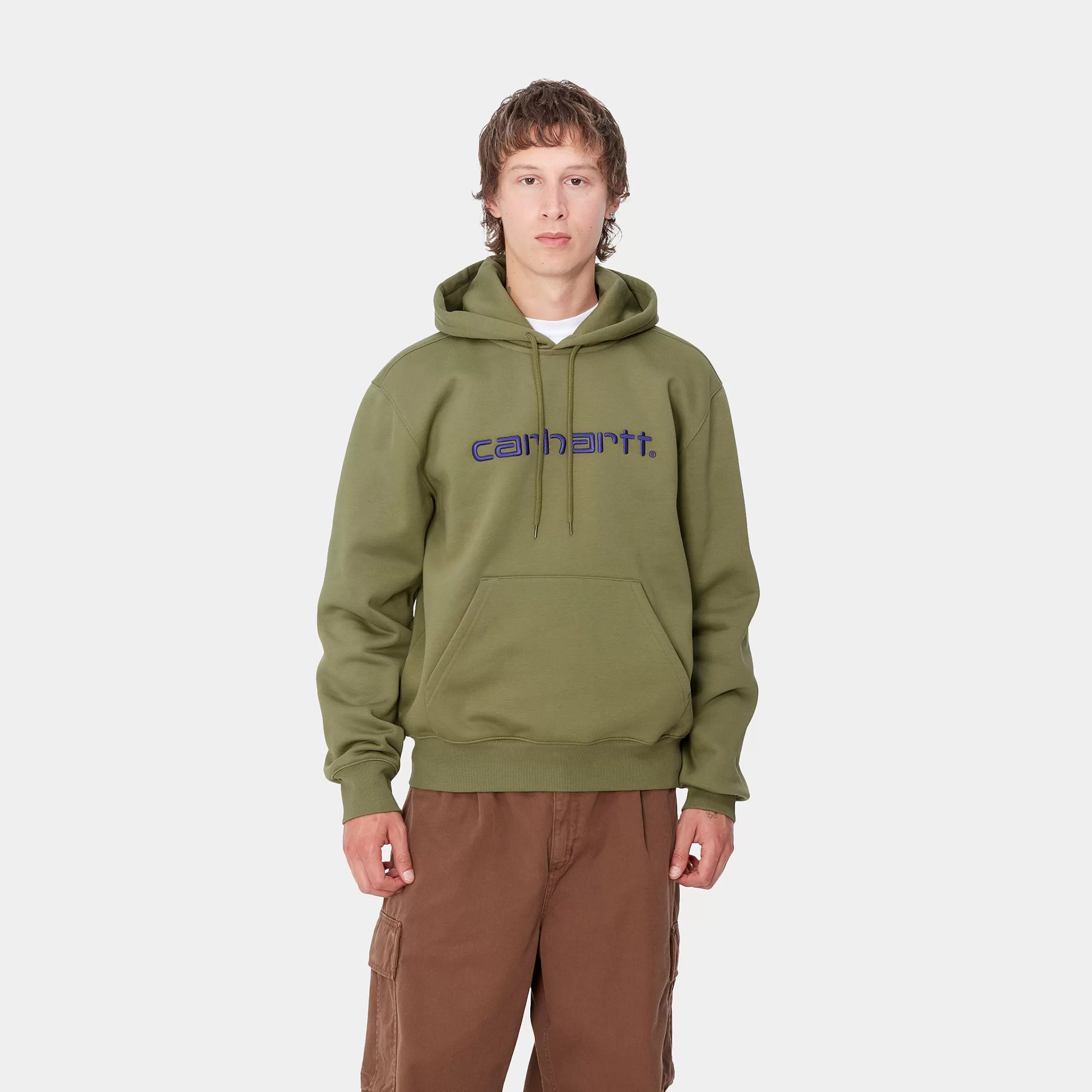Discount Carhartt WIP Hooded Carhartt Sweatshirt Capulet / Aura