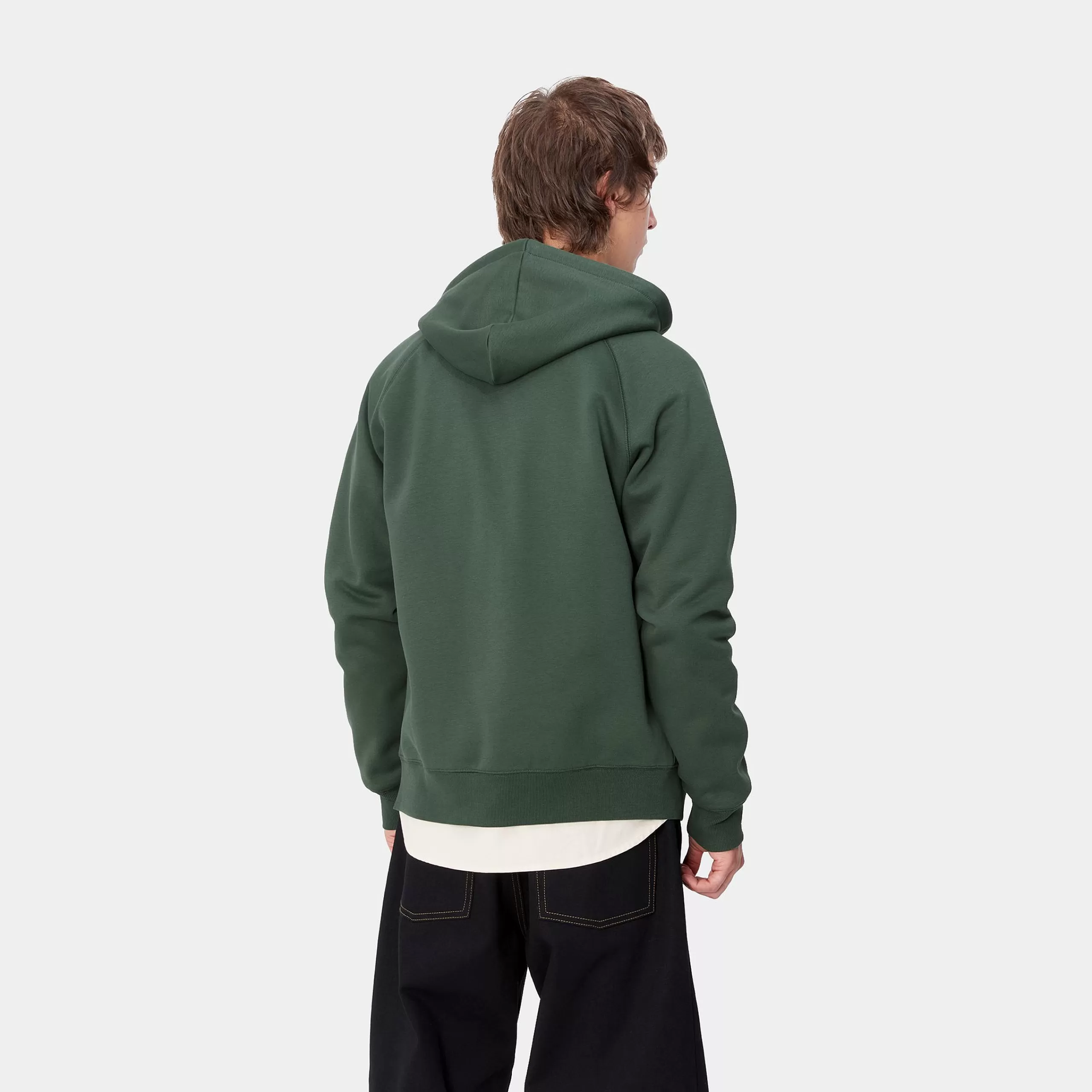 Clearance Carhartt WIP Hooded Chase Jacket Sycamore Tree / Gold