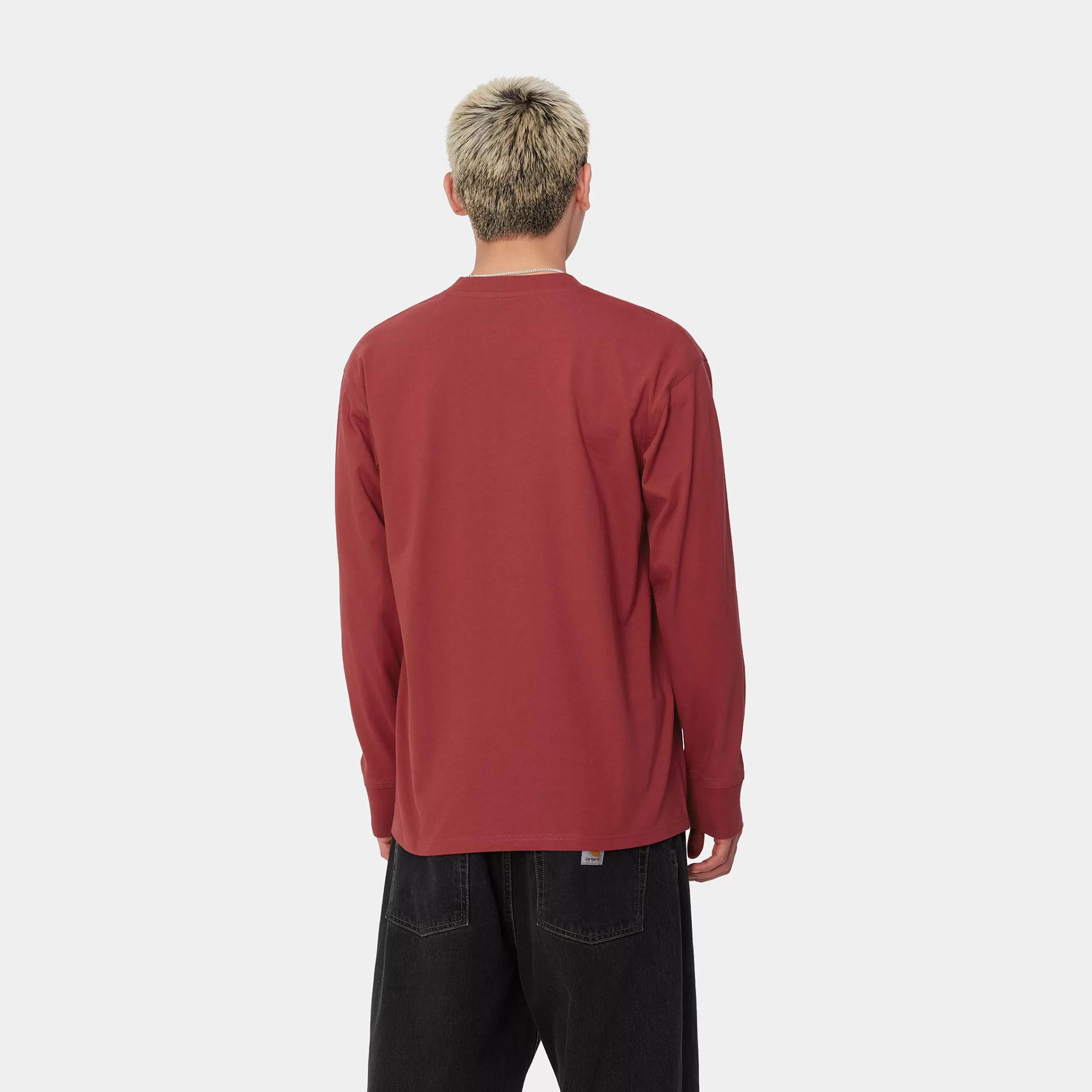 New Carhartt WIP L/S American Script T-Shirt Tuscany