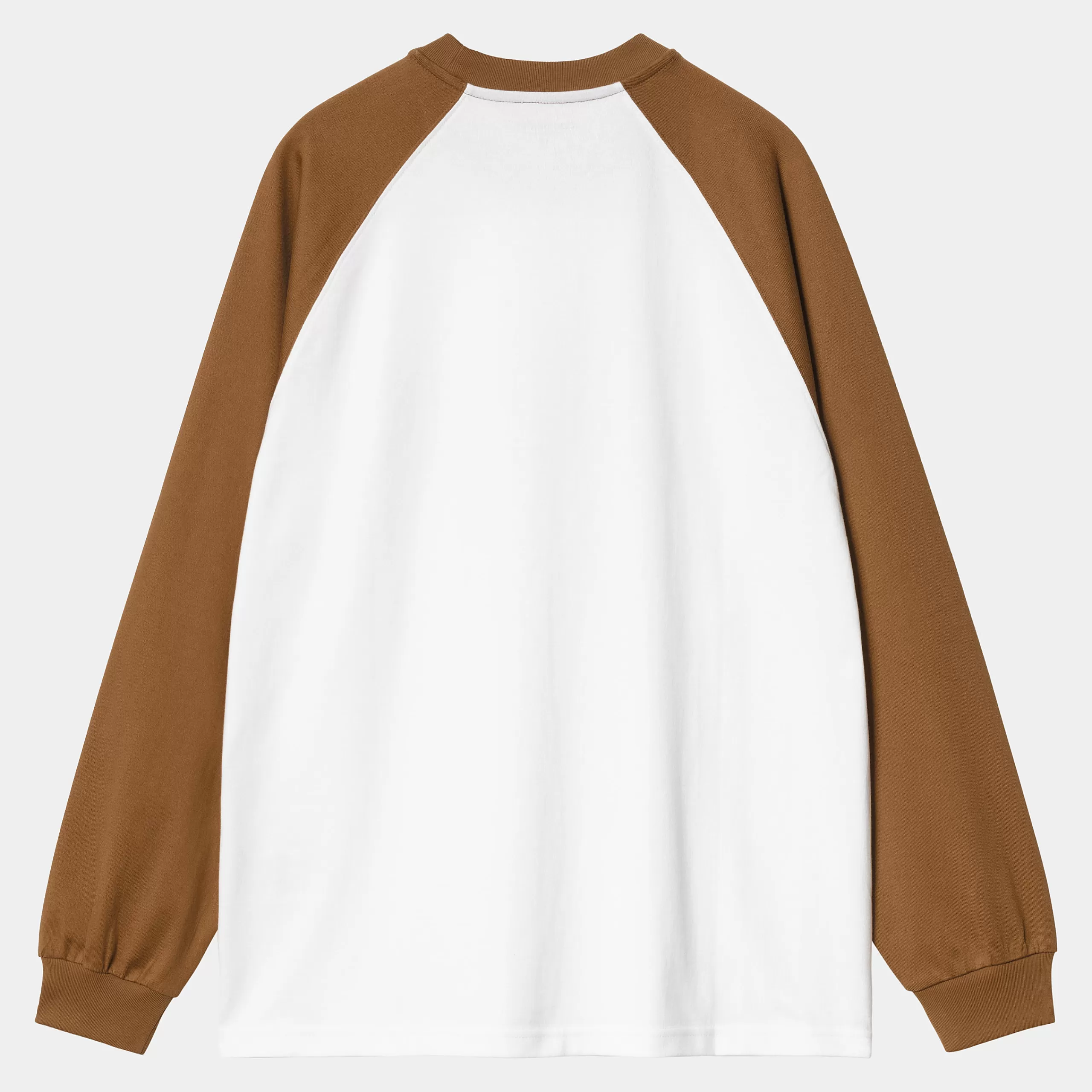 Online Carhartt WIP L/S Brown Ducks Baseball T-S White / Hamilton Brown
