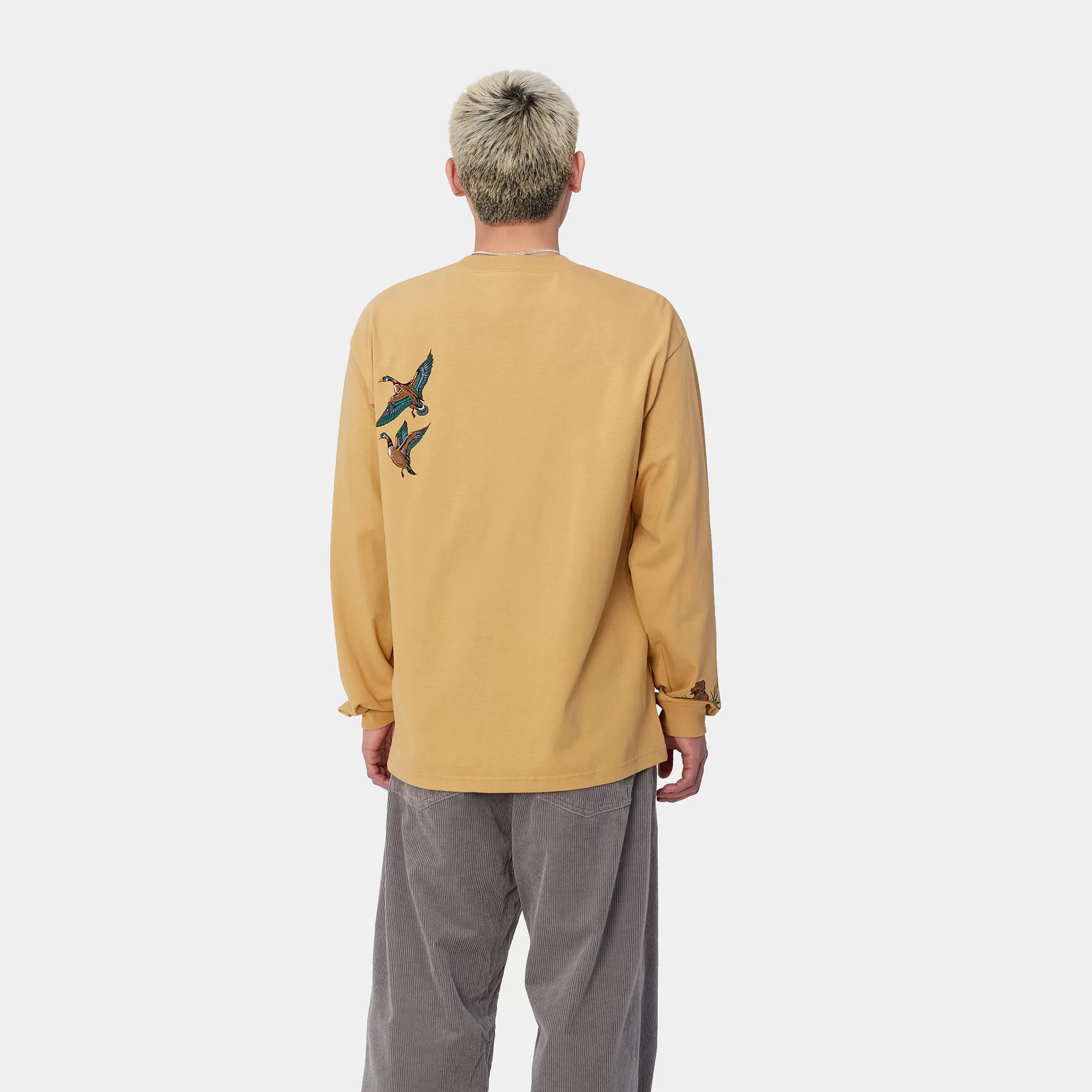 Cheap Carhartt WIP L/S Ducks T-Shirt Bourbon