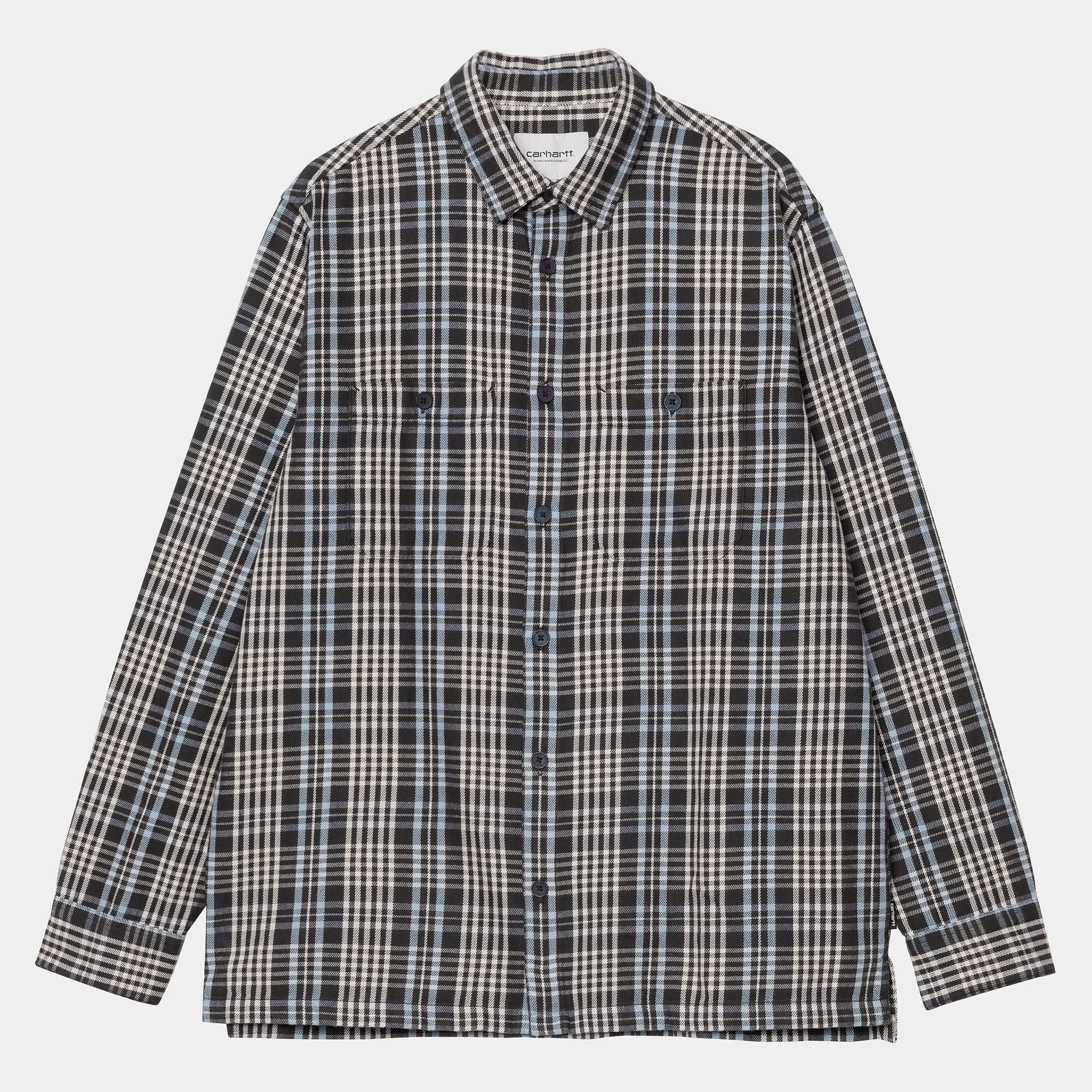 Cheap Carhartt WIP L/S Mandlik Shirt Mandlik Check, Dark Navy