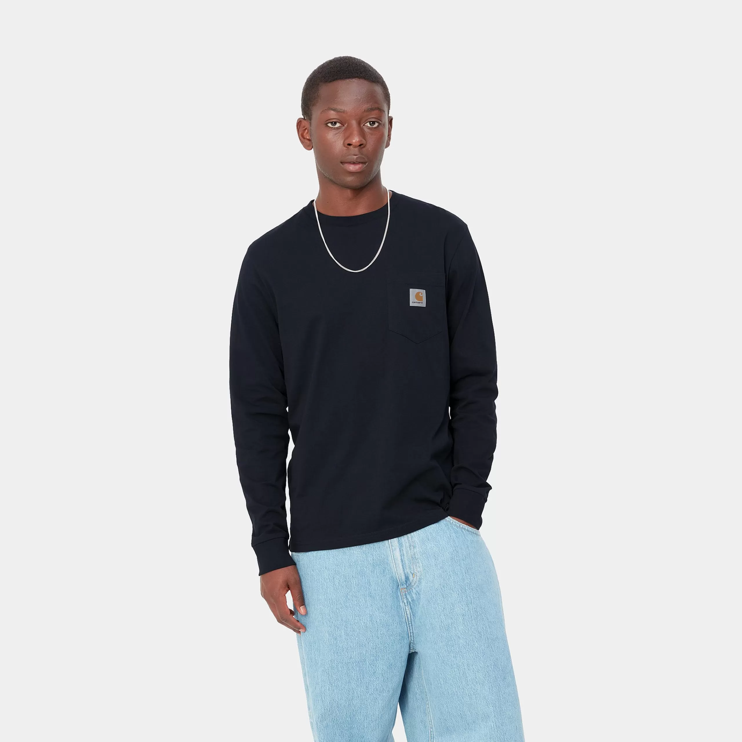 Flash Sale Carhartt WIP L/S Pocket T-Shirt Dark Navy
