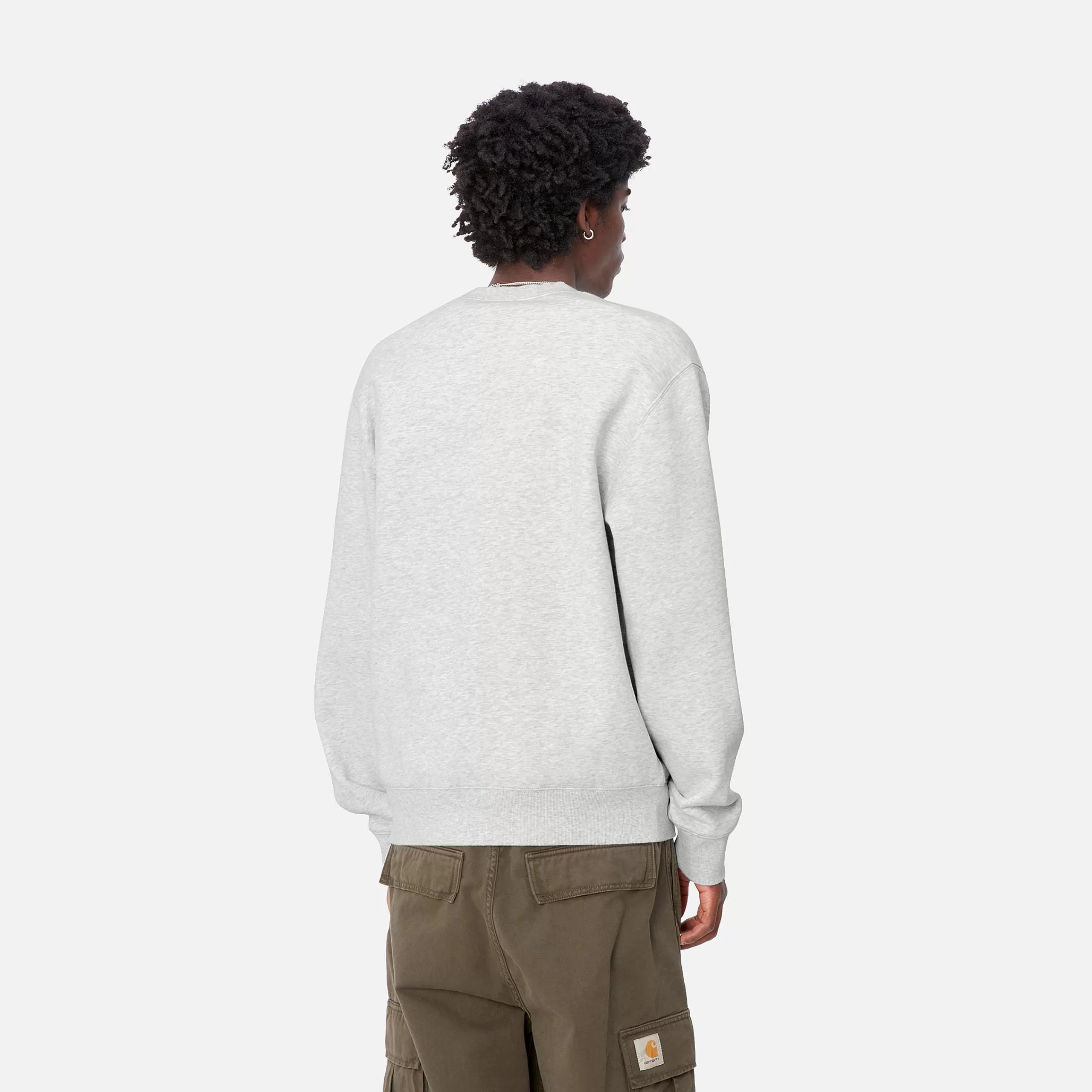 Cheap Carhartt WIP Pepe Be Nice Sweat Ash Heather / Black