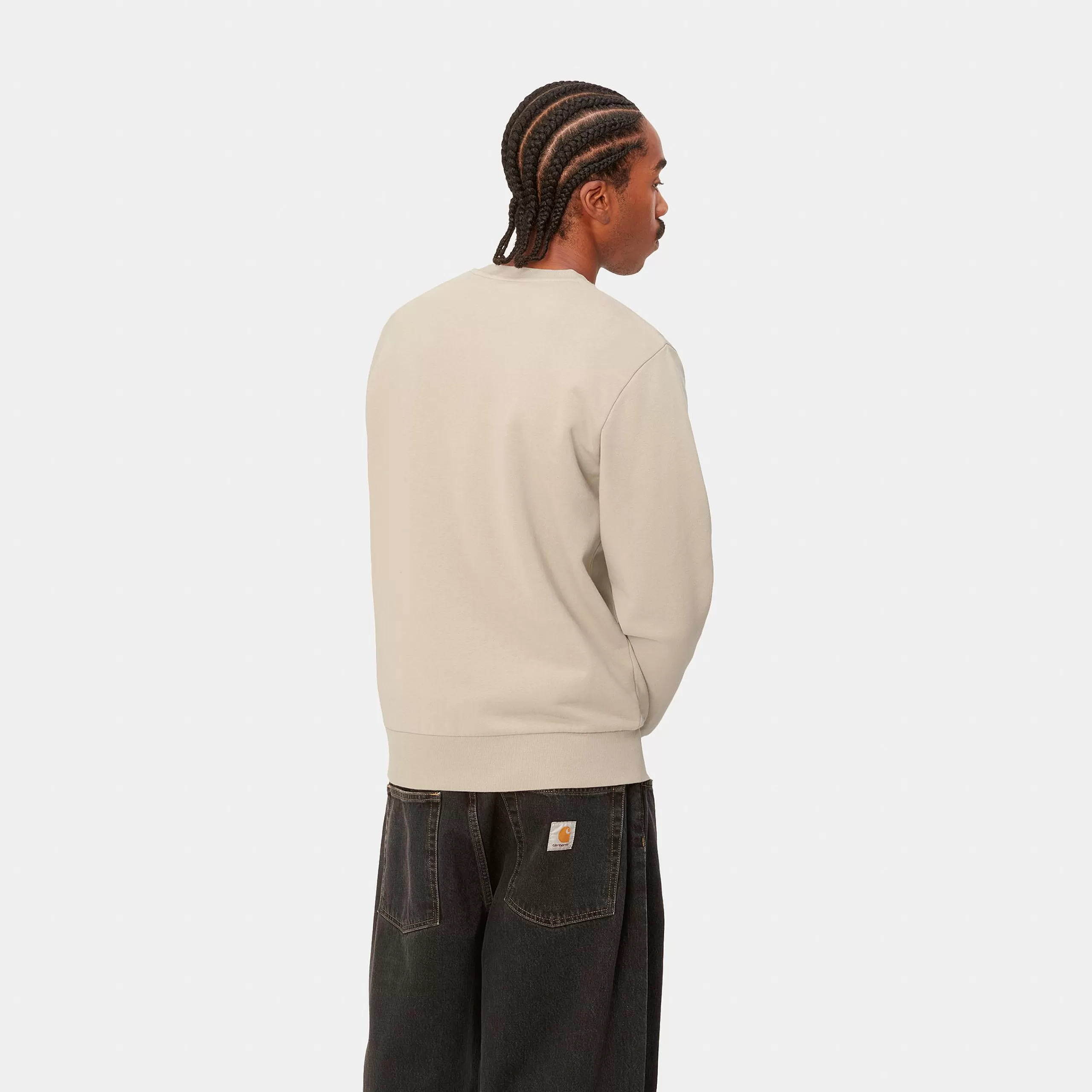 Clearance Carhartt WIP Script Embroidery Sweat Wall / Black