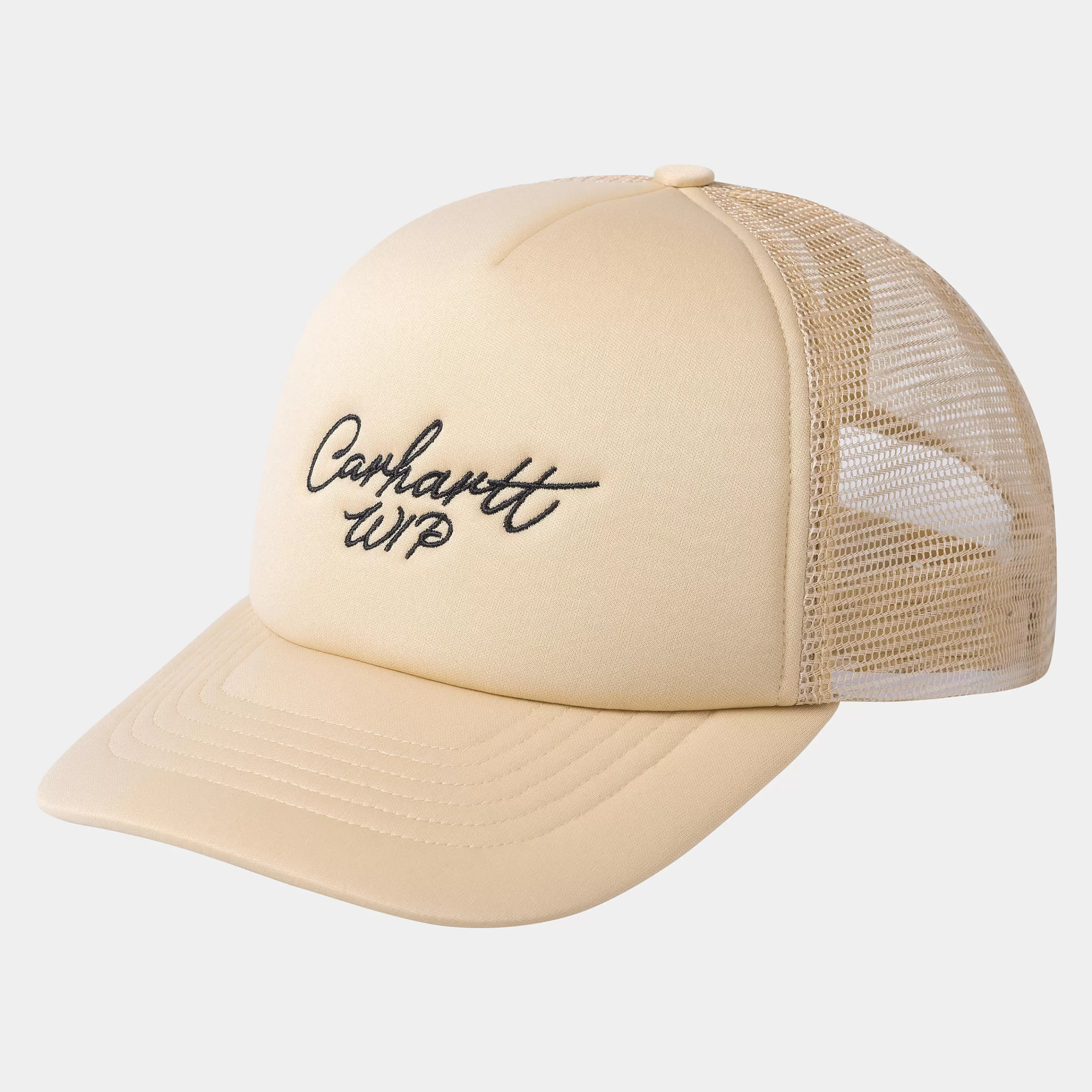 Fashion Carhartt WIP Signature Trucker Cap Cornsilk / Black