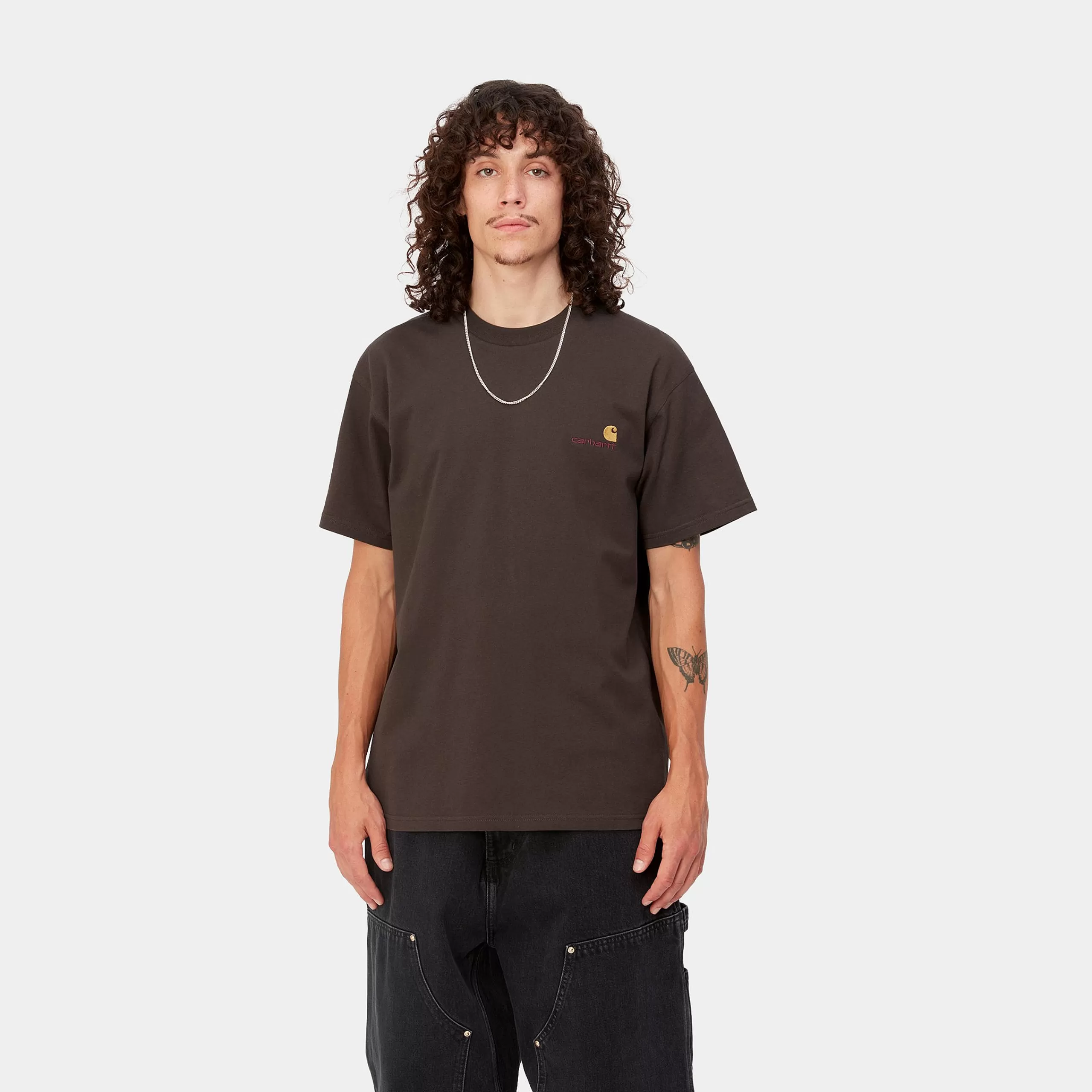 Discount Carhartt WIP S/S American Script T-Shirt Buckeye