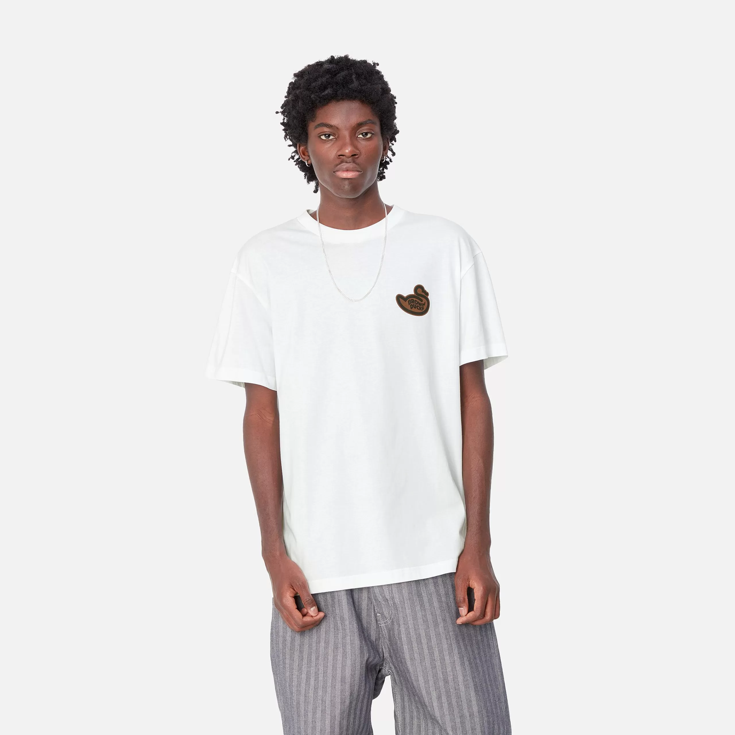 Flash Sale Carhartt WIP S/S Brown Ducks T-Shirt White