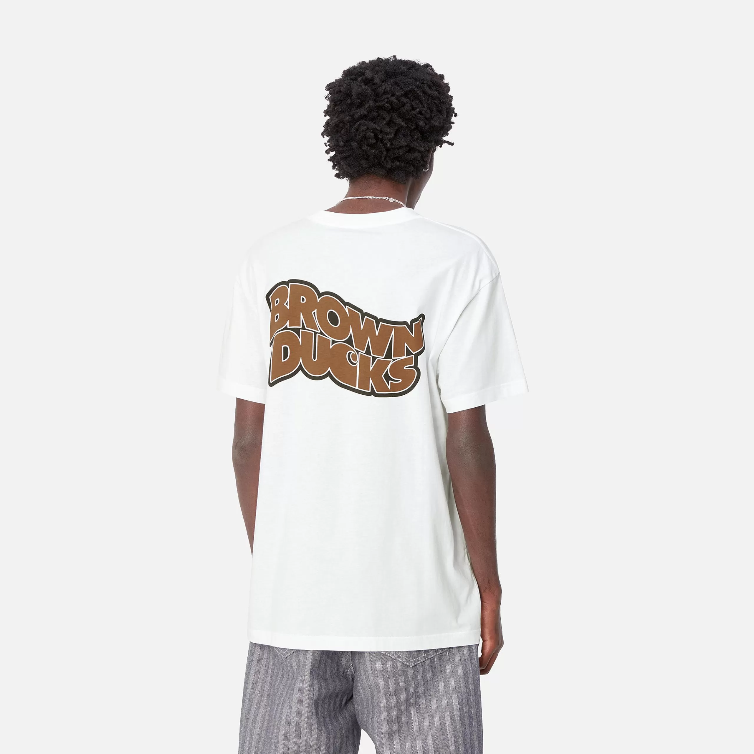 Flash Sale Carhartt WIP S/S Brown Ducks T-Shirt White