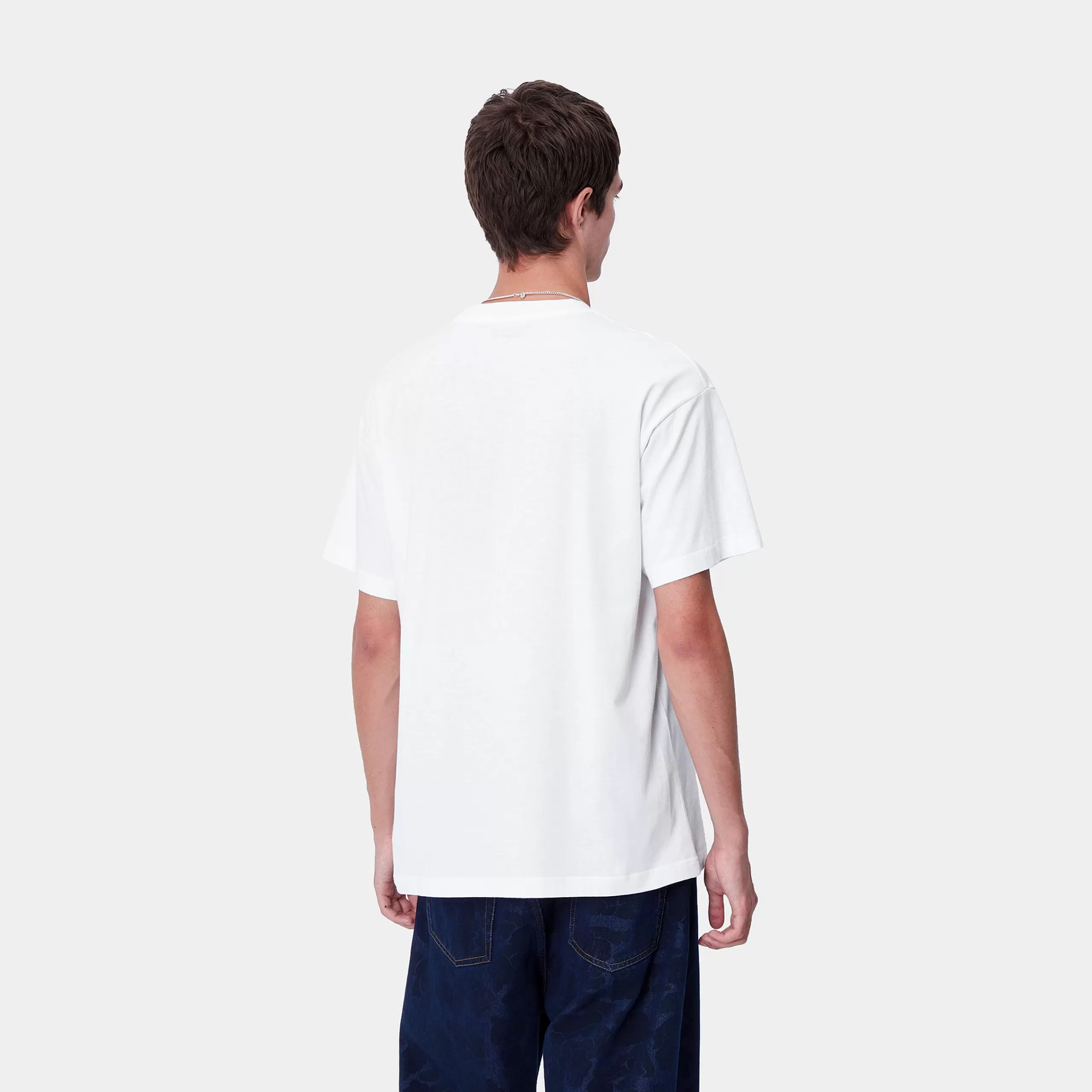 New Carhartt WIP S/S Brush WIP T-Shirt White