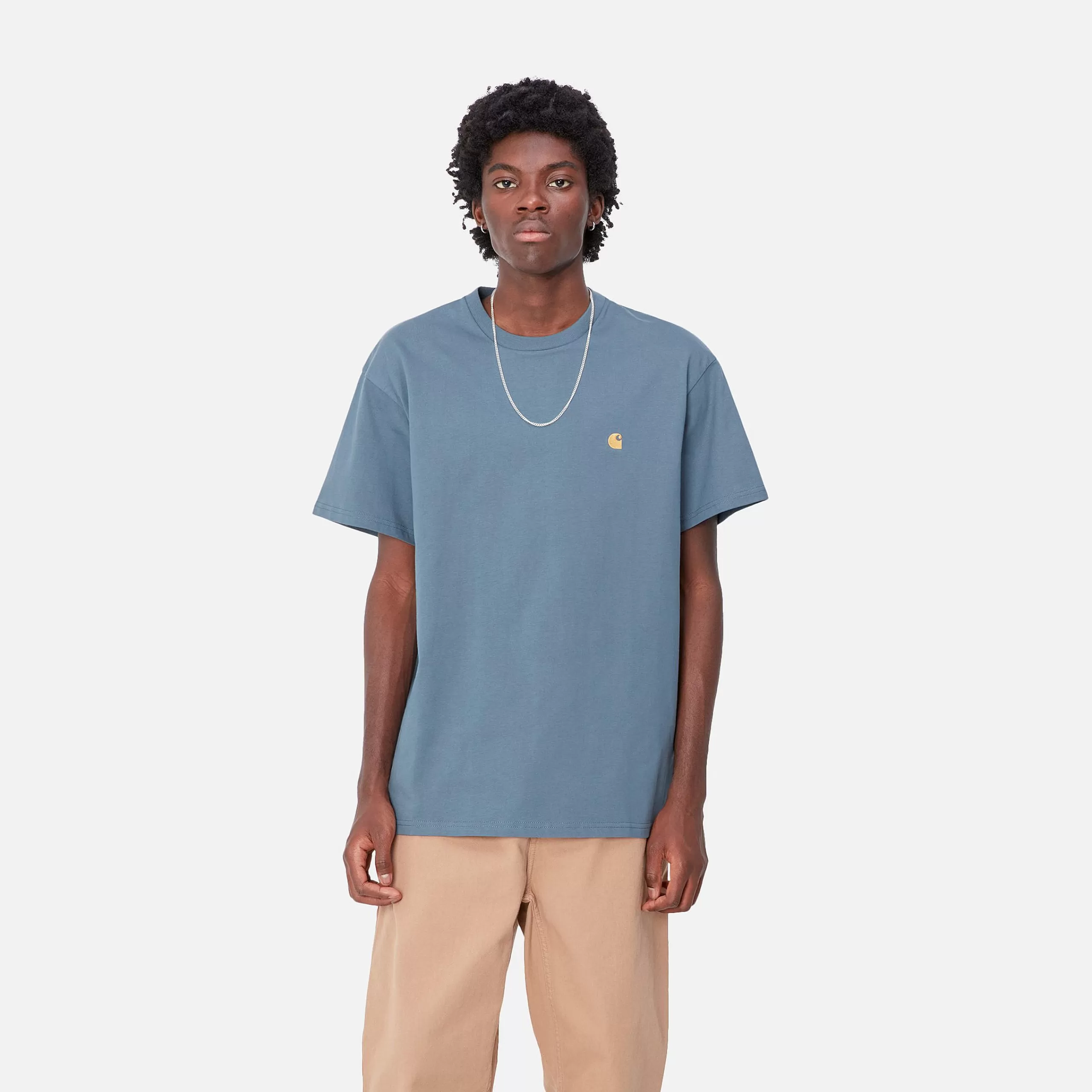 Sale Carhartt WIP S/S Chase T-Shirt Positano / Gold