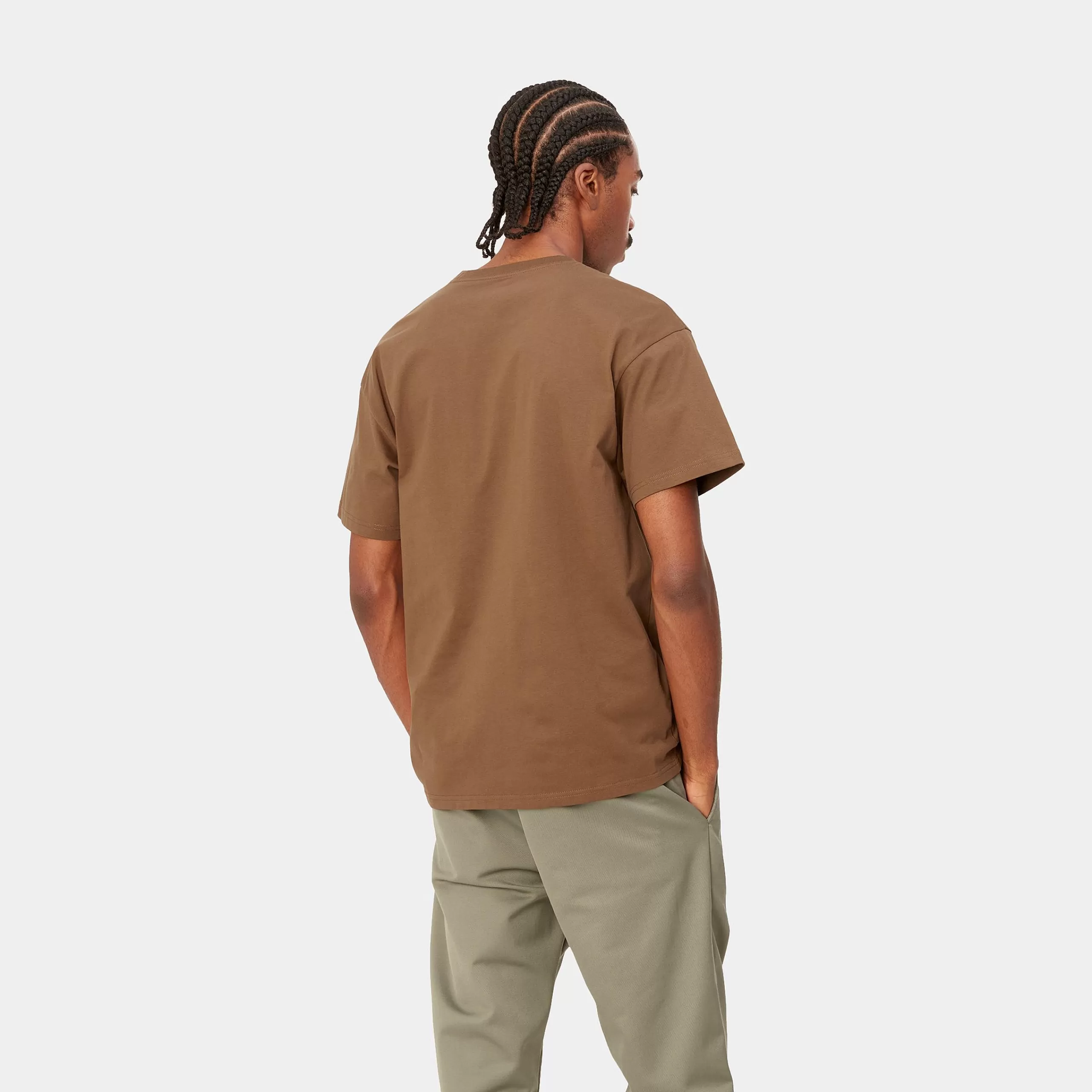 Outlet Carhartt WIP S/S Chase T-Shirt Tamarind / Gold