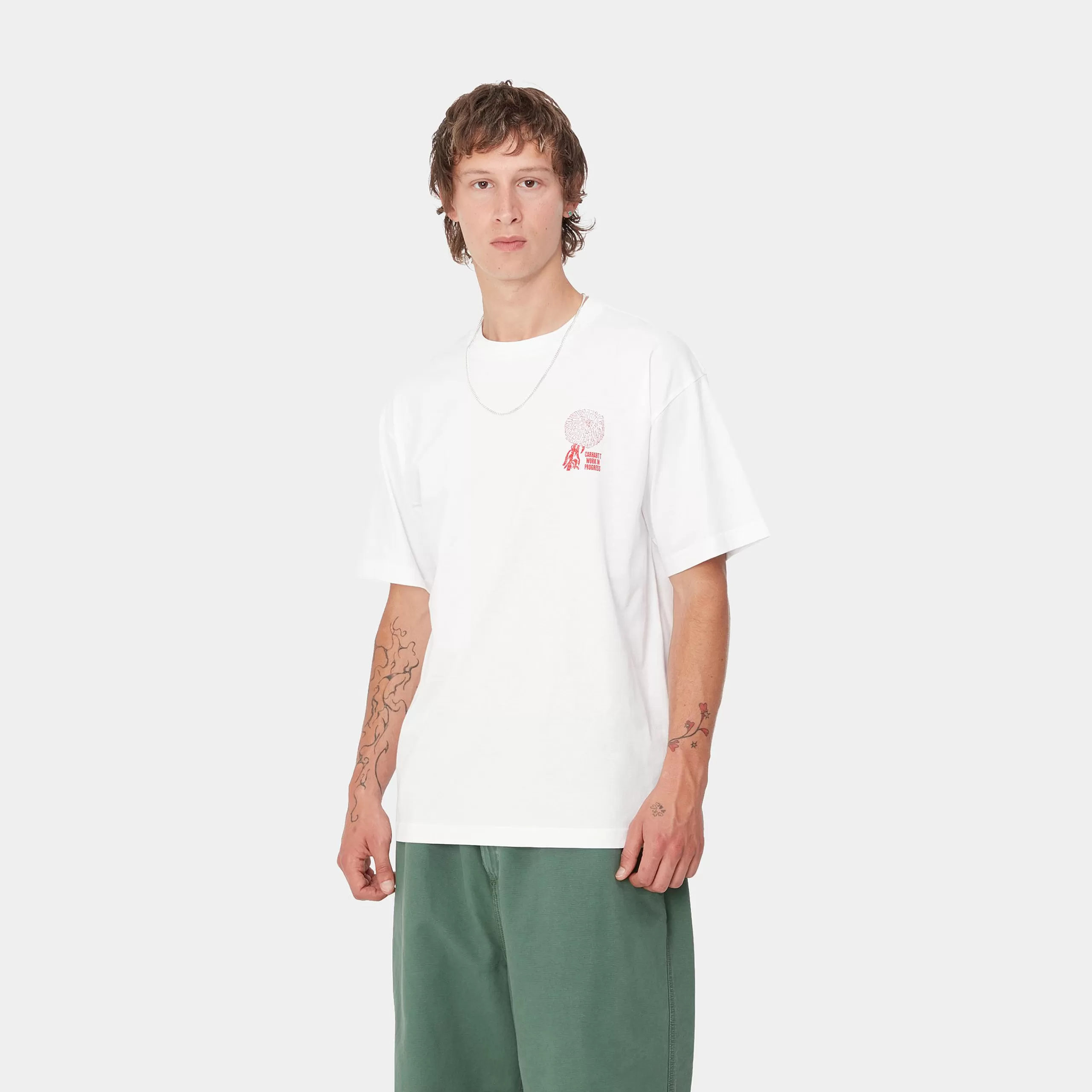 Sale Carhartt WIP S/S Chrysanthemum T-Shirt White