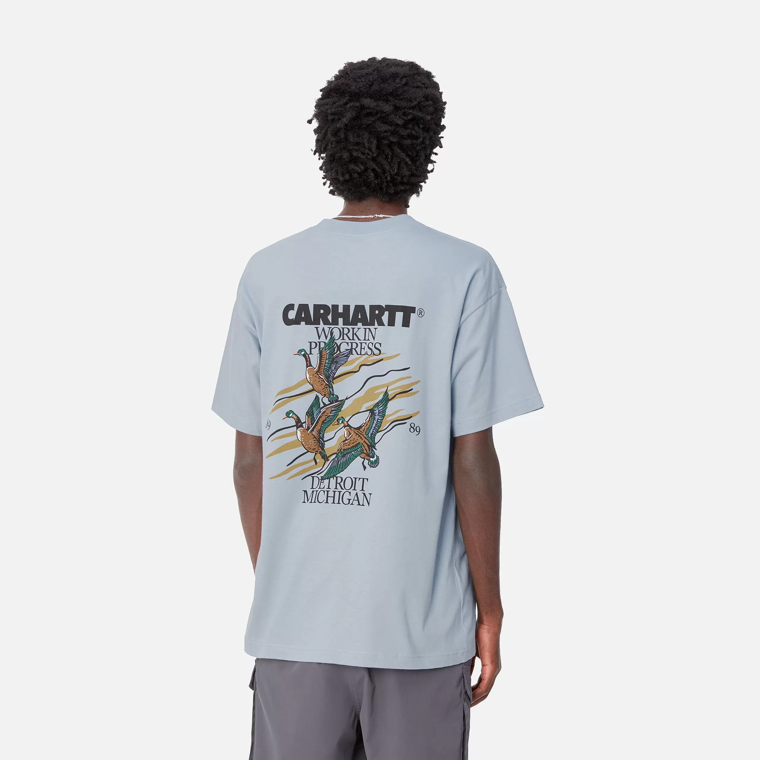 Outlet Carhartt WIP S/S Ducks T-Shirt Misty Sky