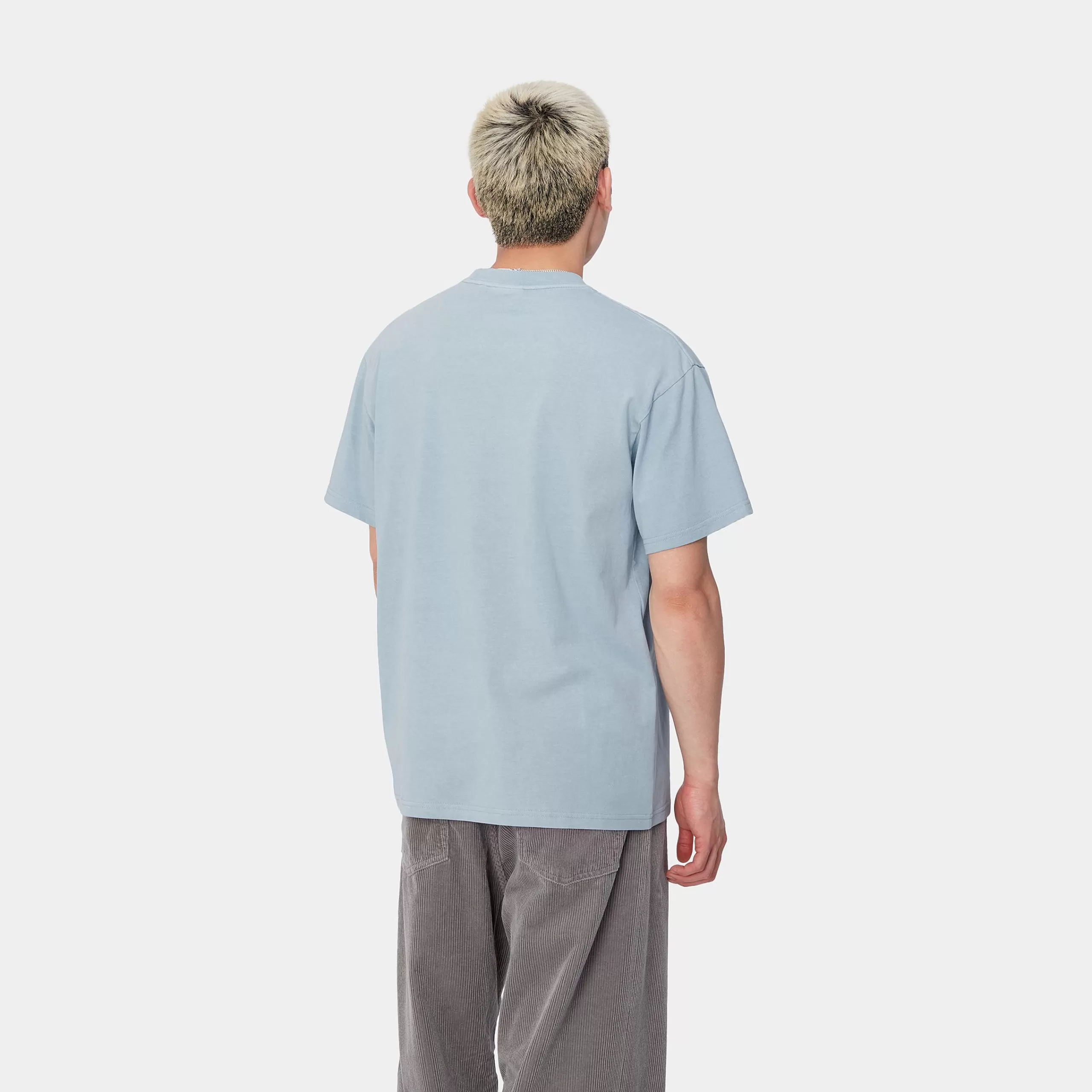 Best Sale Carhartt WIP S/S Duster Script T-Shirt Misty Sky