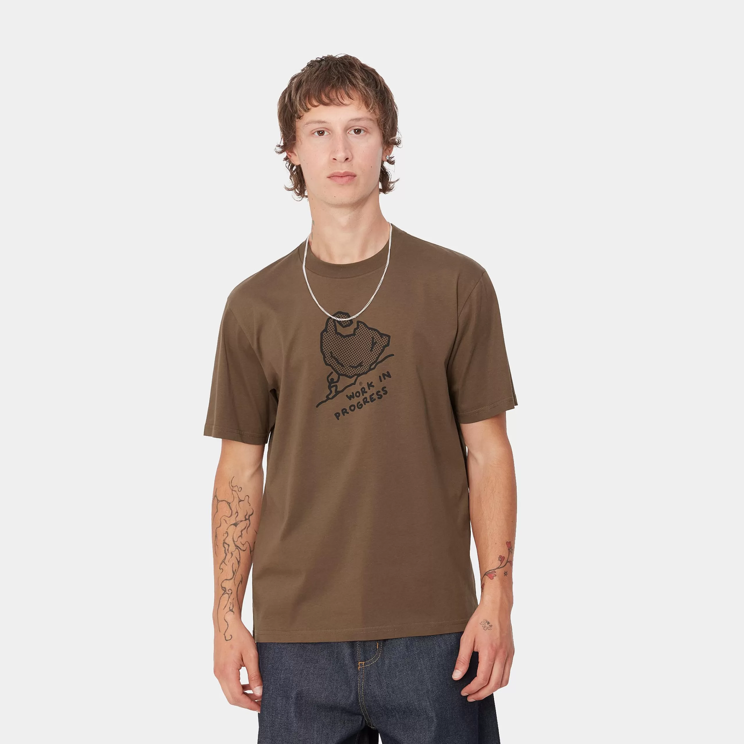 Discount Carhartt WIP S/S Move On Up T-Shirt Chocolate / Black