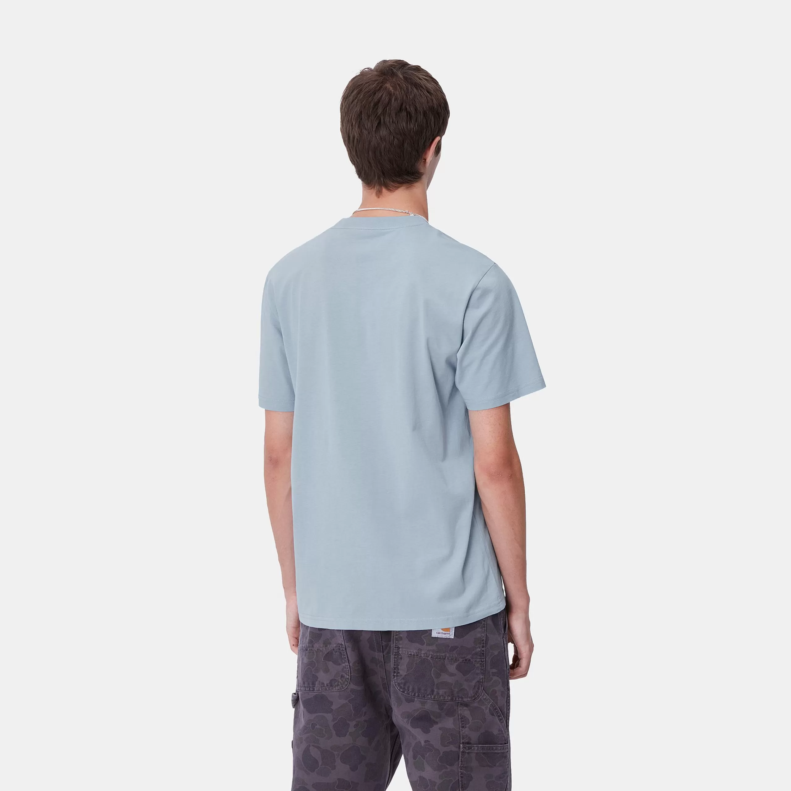 New Carhartt WIP S/S Move On Up T-Shirt Dusty Ice / Black