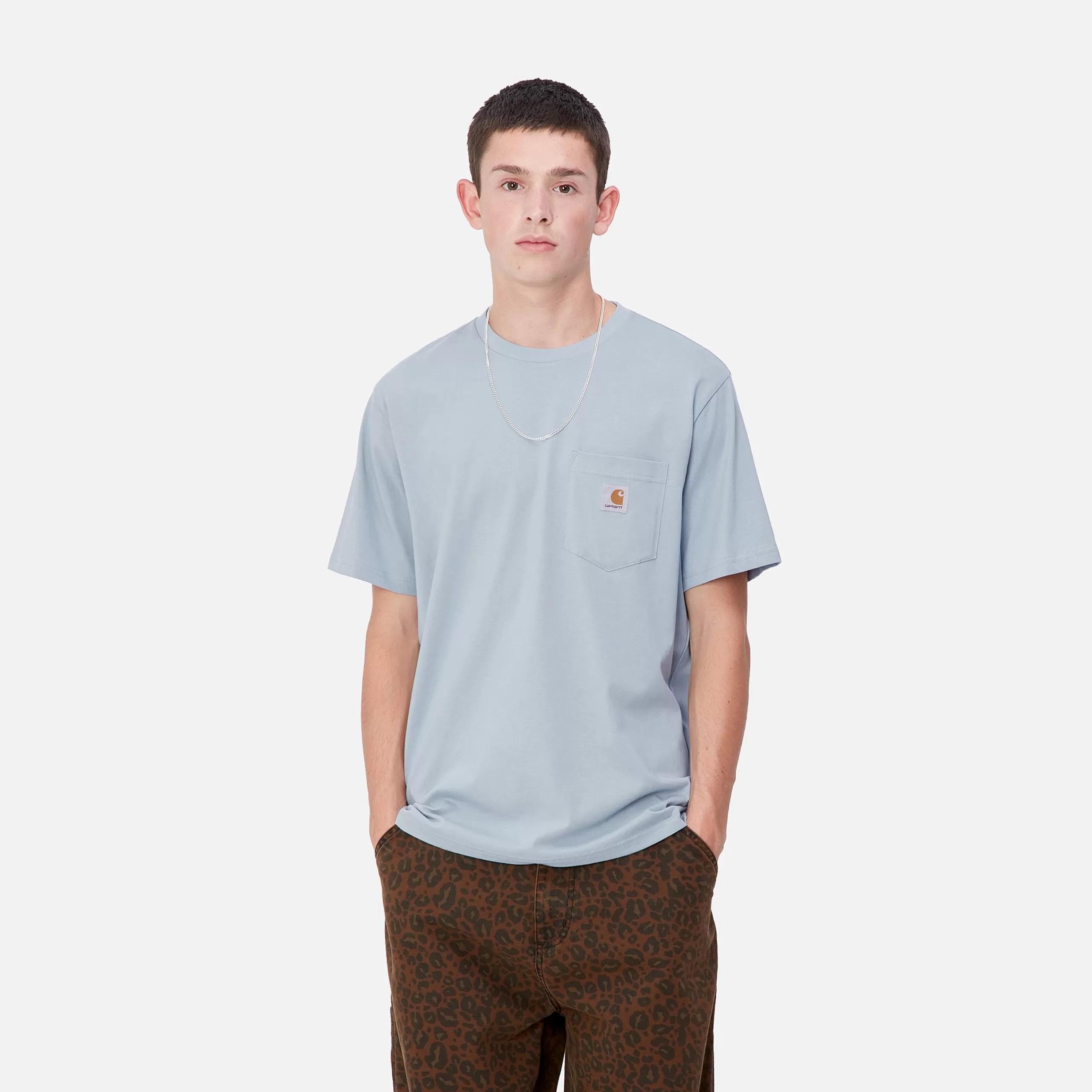 Online Carhartt WIP S/S Pocket T-Shirt Misty Sky