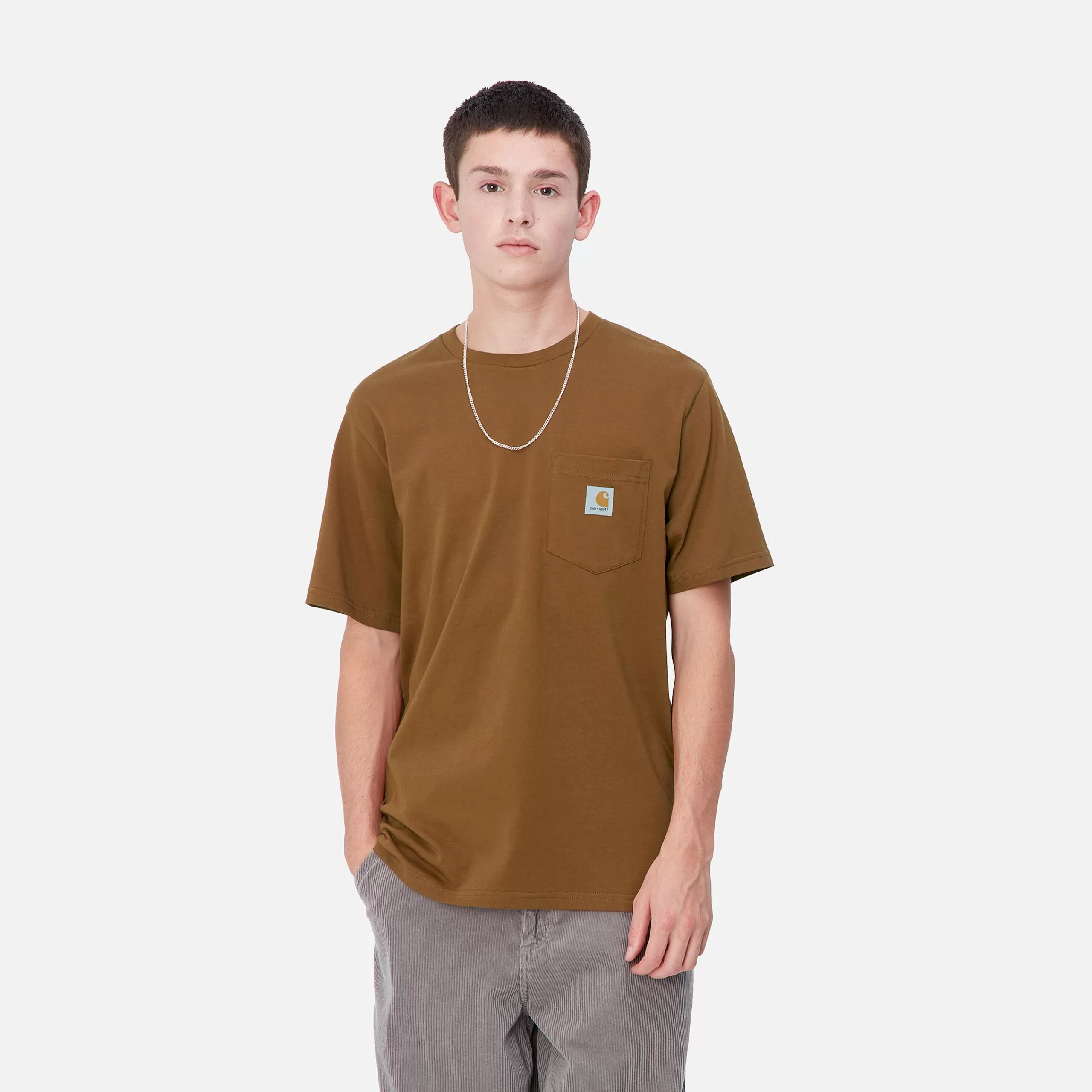 Online Carhartt WIP S/S Pocket T-Shirt Deep H Brown