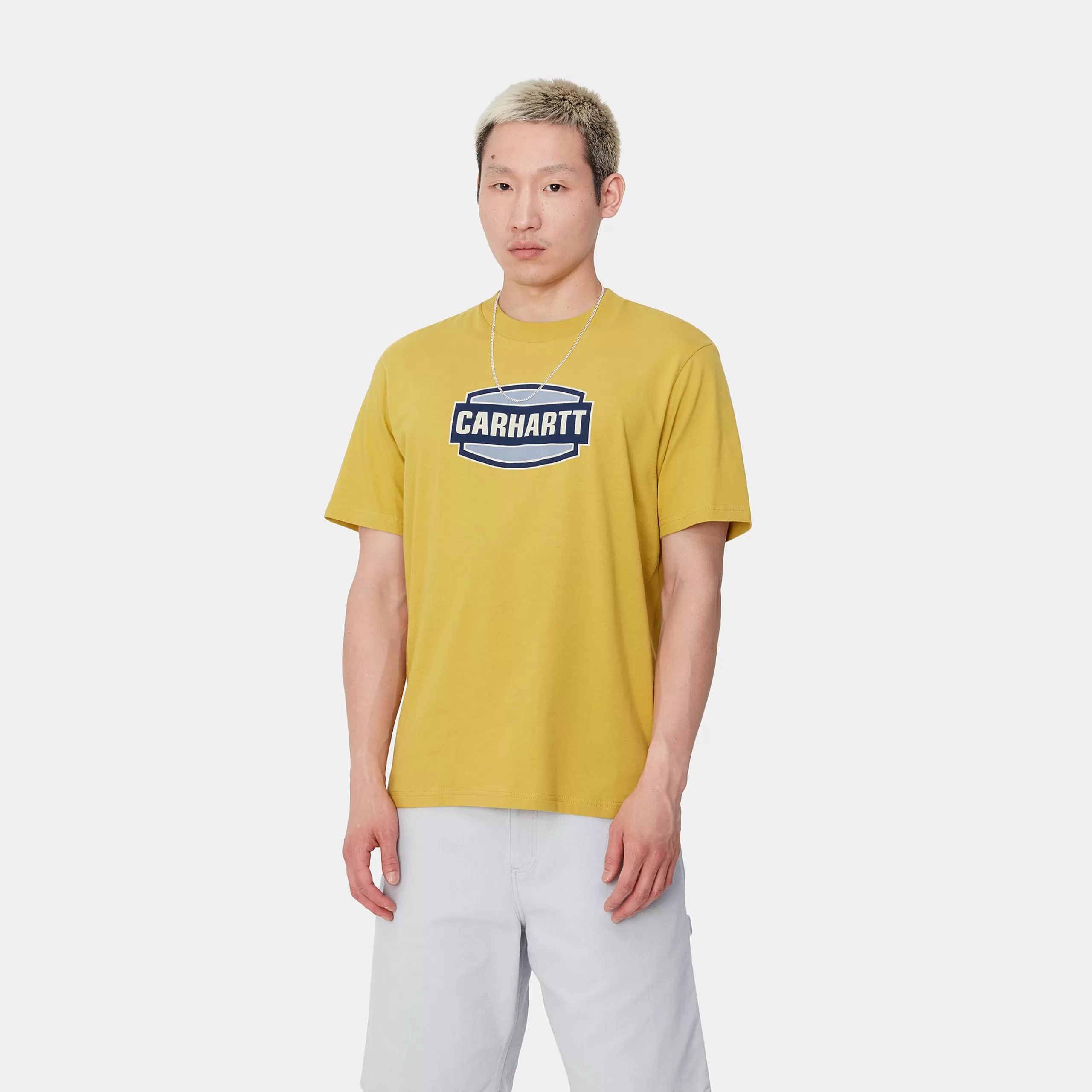 Online Carhartt WIP S/S Press Script T-Shirt Golden Olive