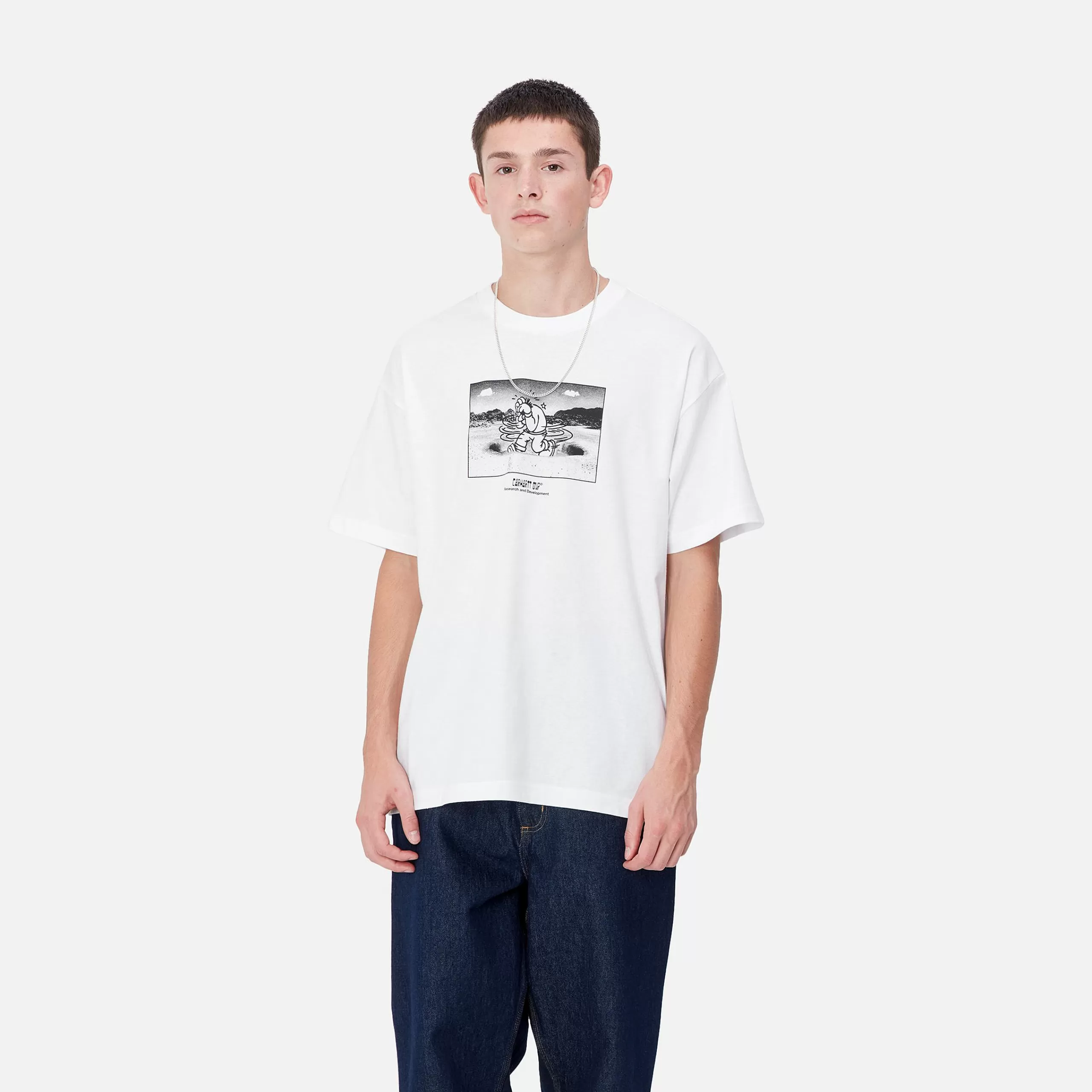 Hot Carhartt WIP S/S Think Tank T-Shirt White