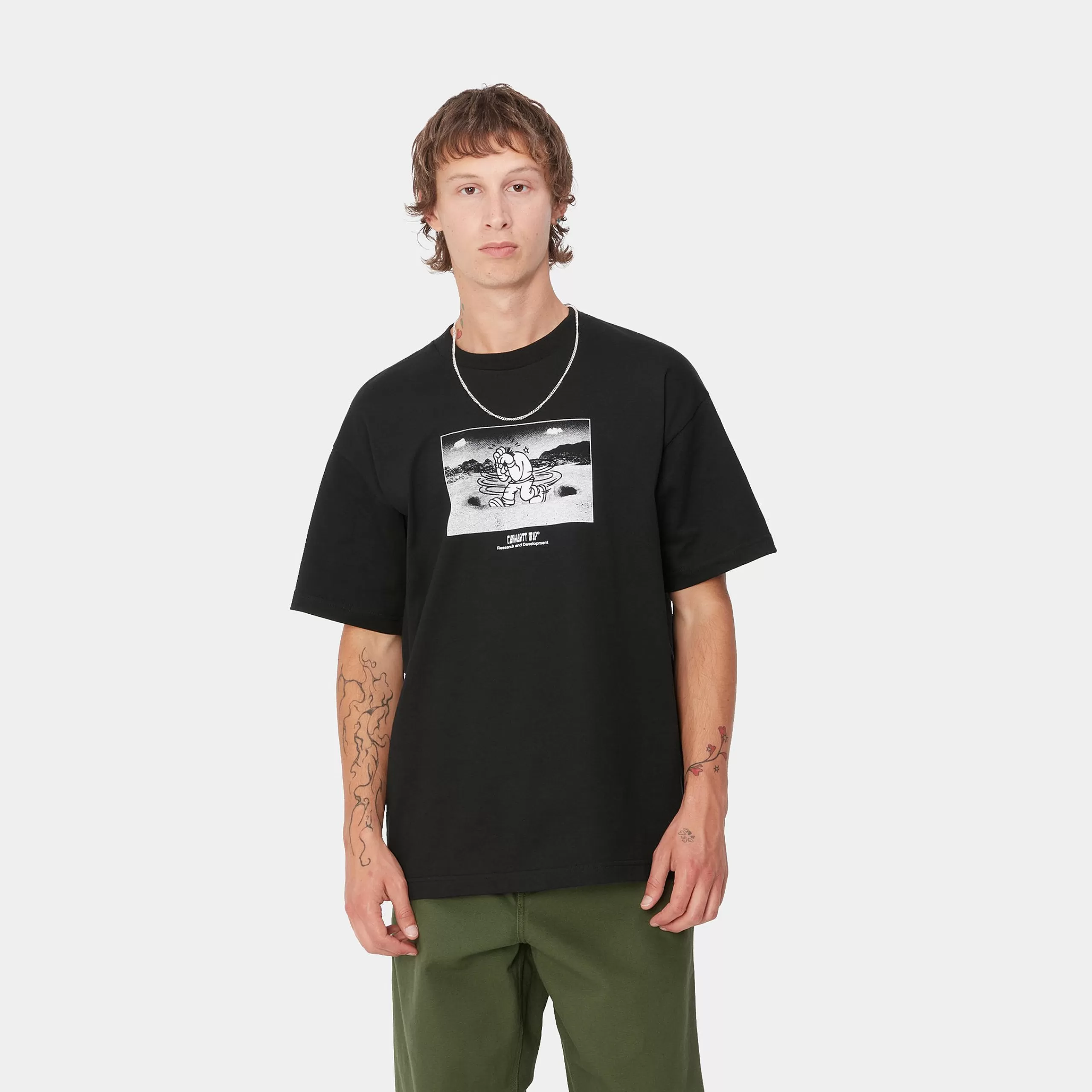 Discount Carhartt WIP S/S Think Tank T-Shirt Black
