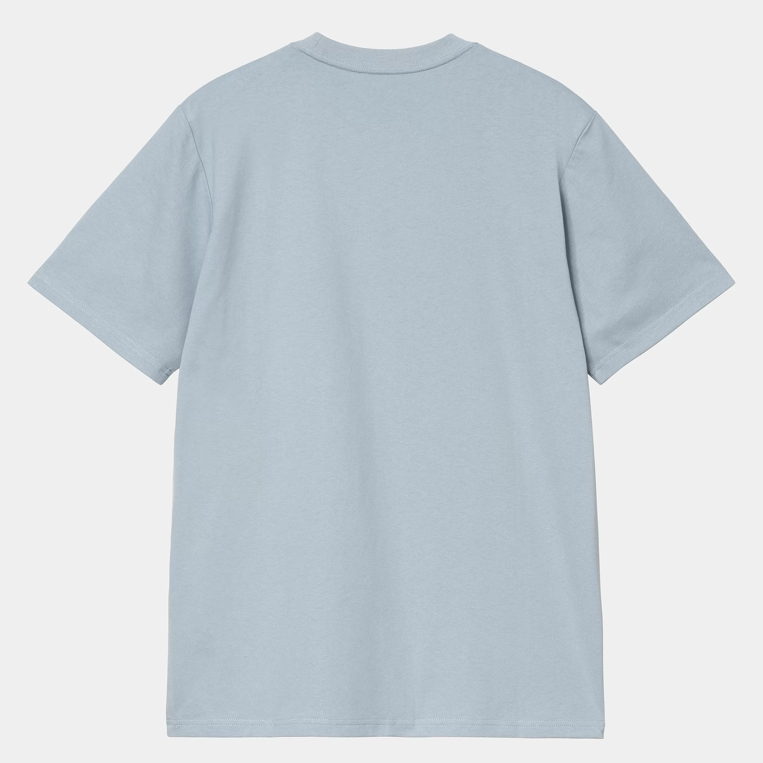 Outlet Carhartt WIP S/S University Script T-Shirt Dusty Ice / White