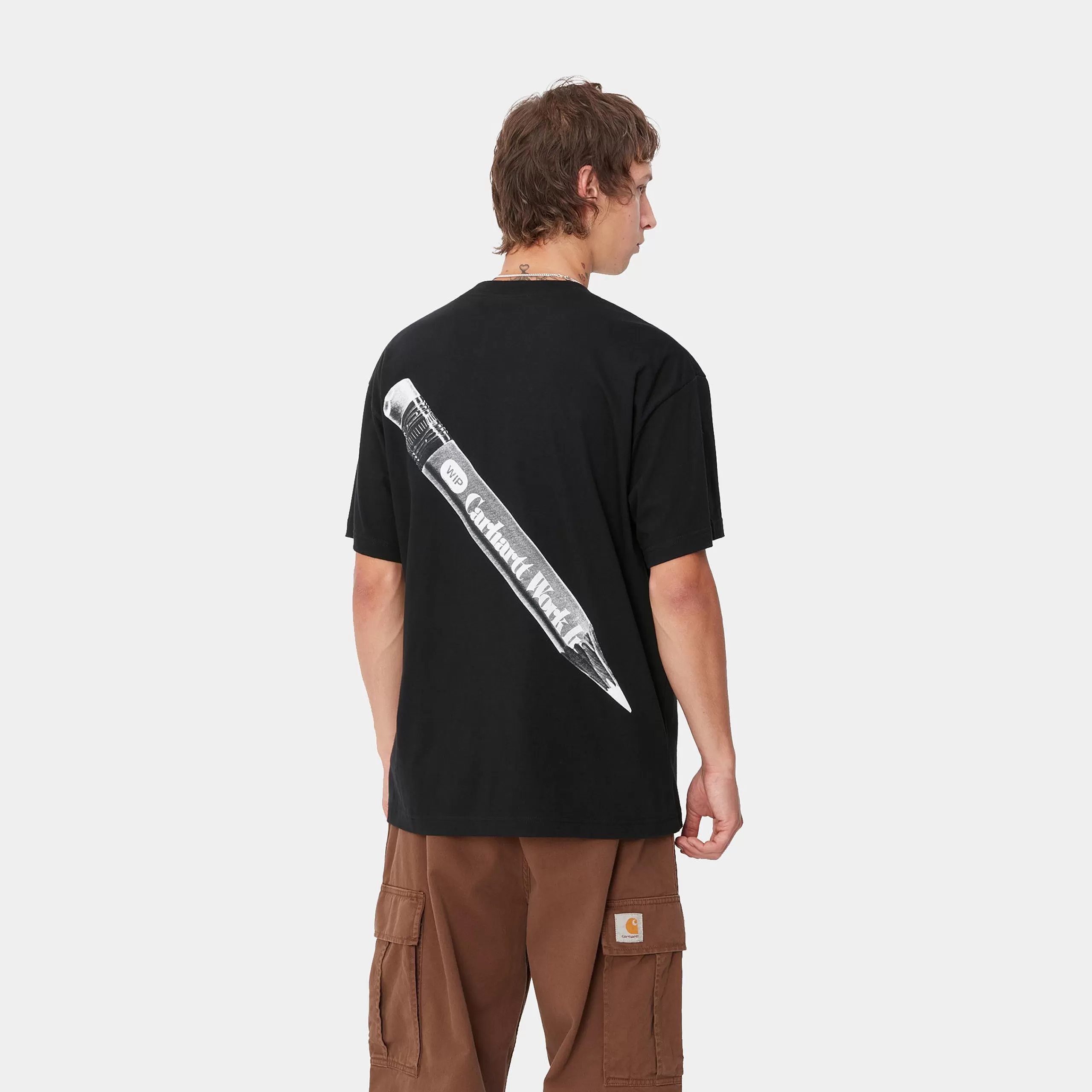 Cheap Carhartt WIP S/S WIP Pencil T-Shirt Black / White