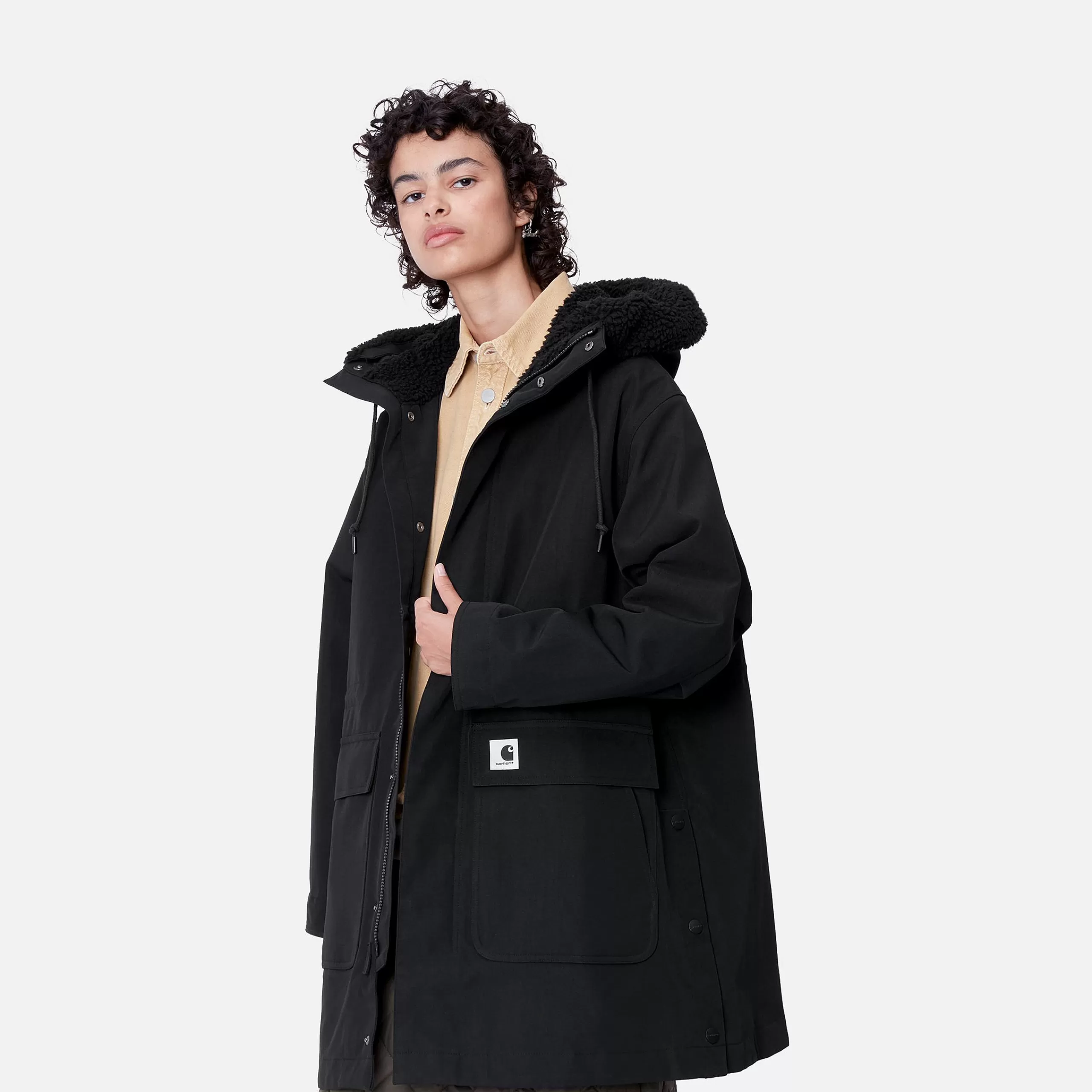 New Carhartt WIP W' Clarton Parka Black / Black