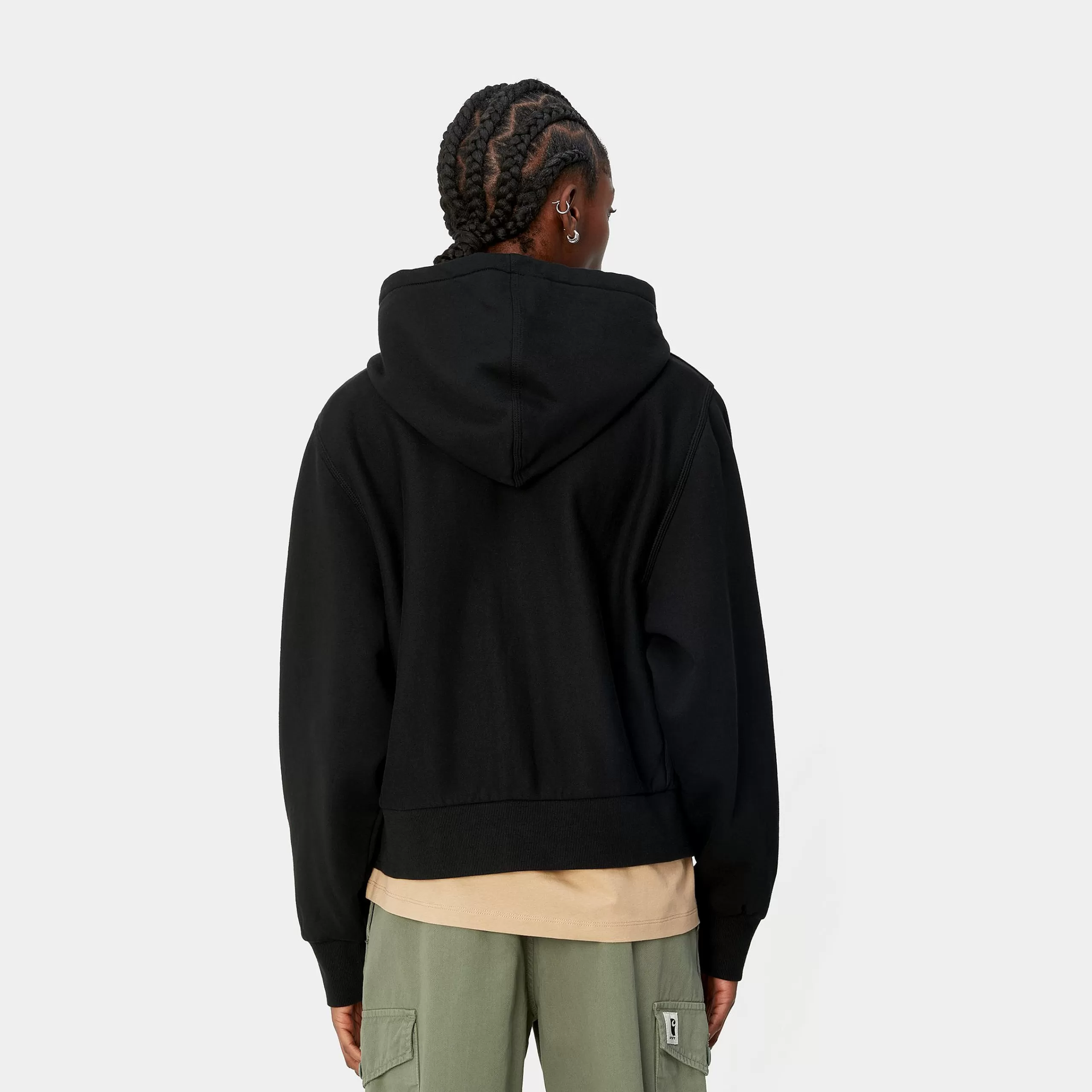 Outlet Carhartt WIP W' Hooded American Script Jacket Black