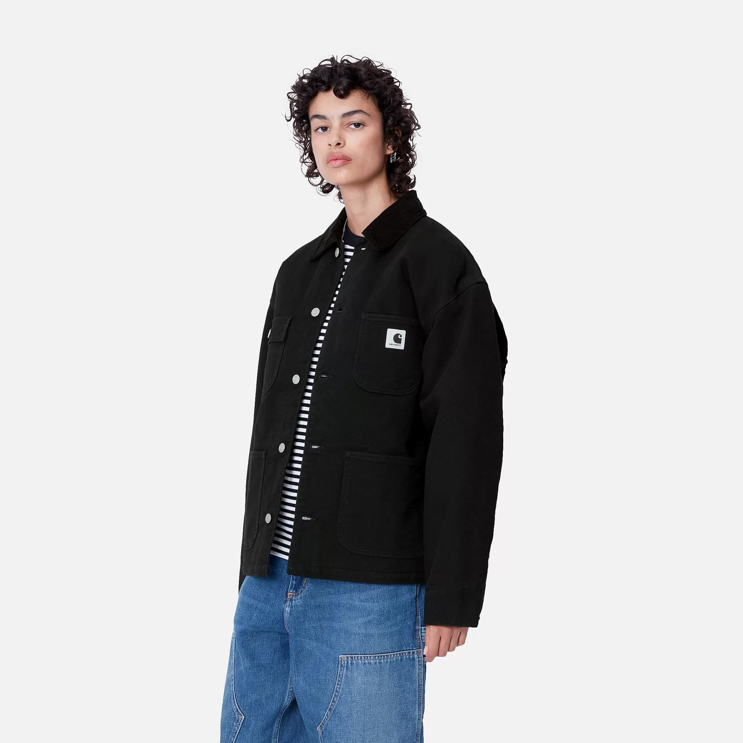Shop Carhartt WIP W' OG Michigan Coat Black / Black