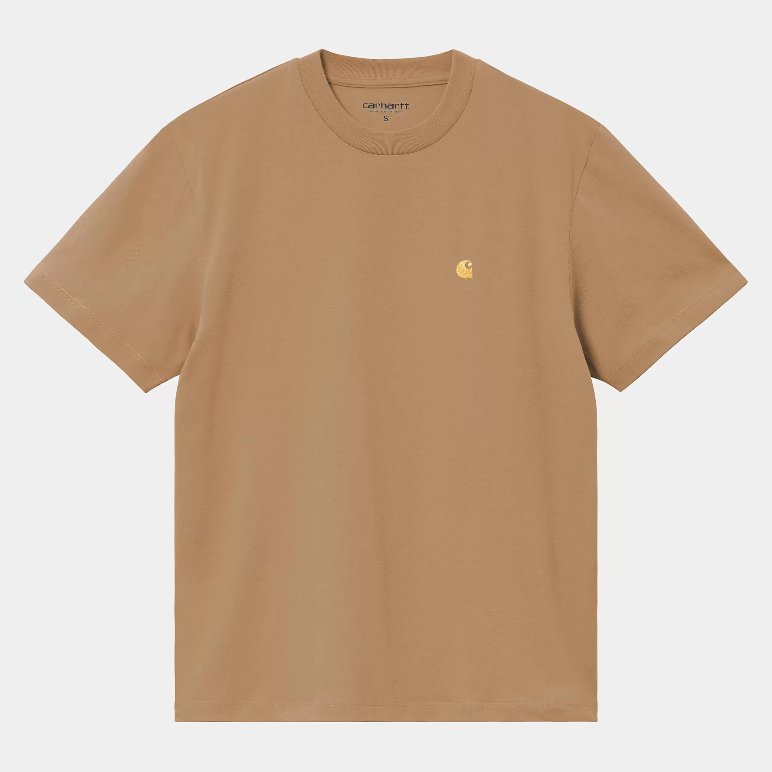 Sale Carhartt WIP W' S/S Chase T-Shirt Peanut / Gold