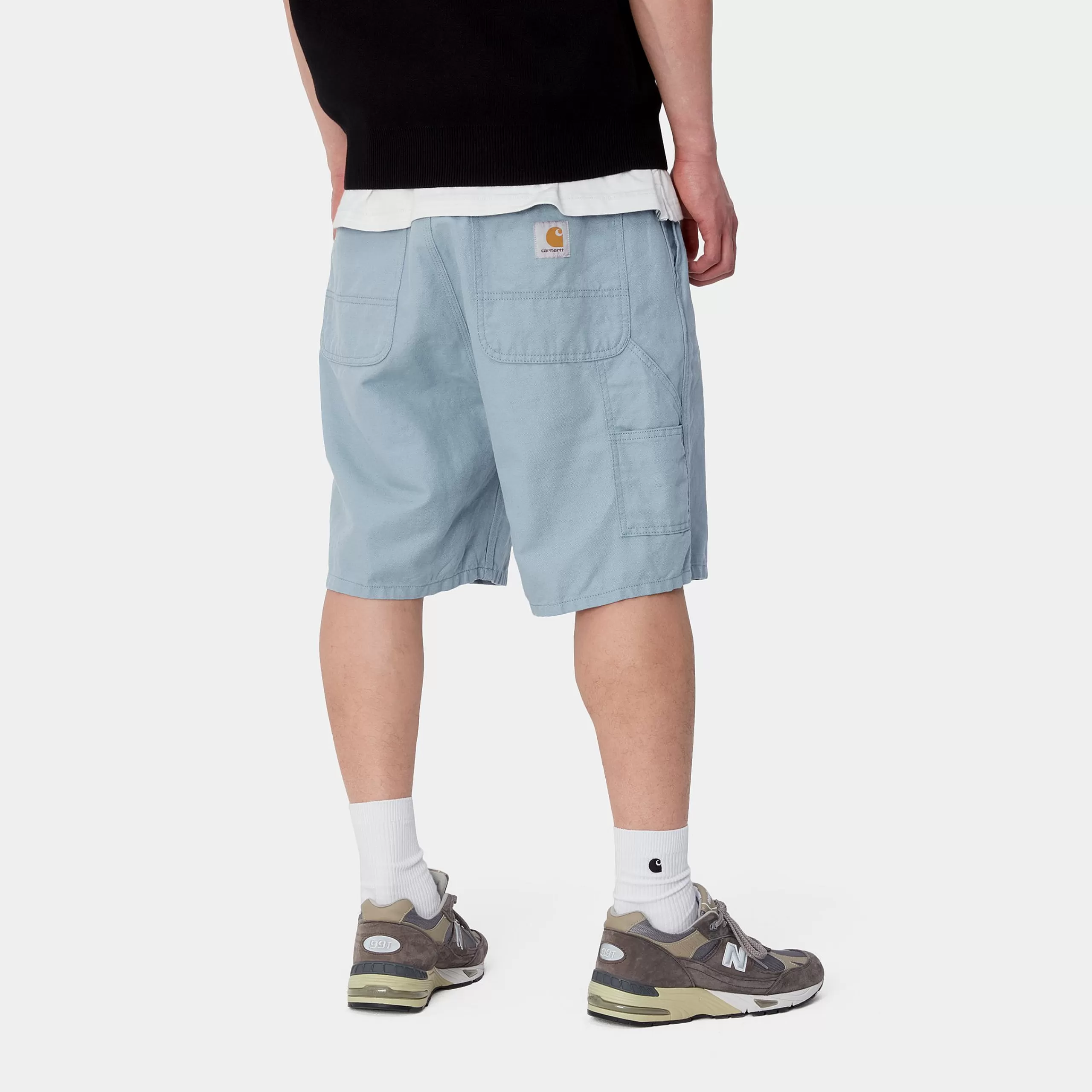 Cheap Carhartt WIP Walter Single Knee Short Misty Sky